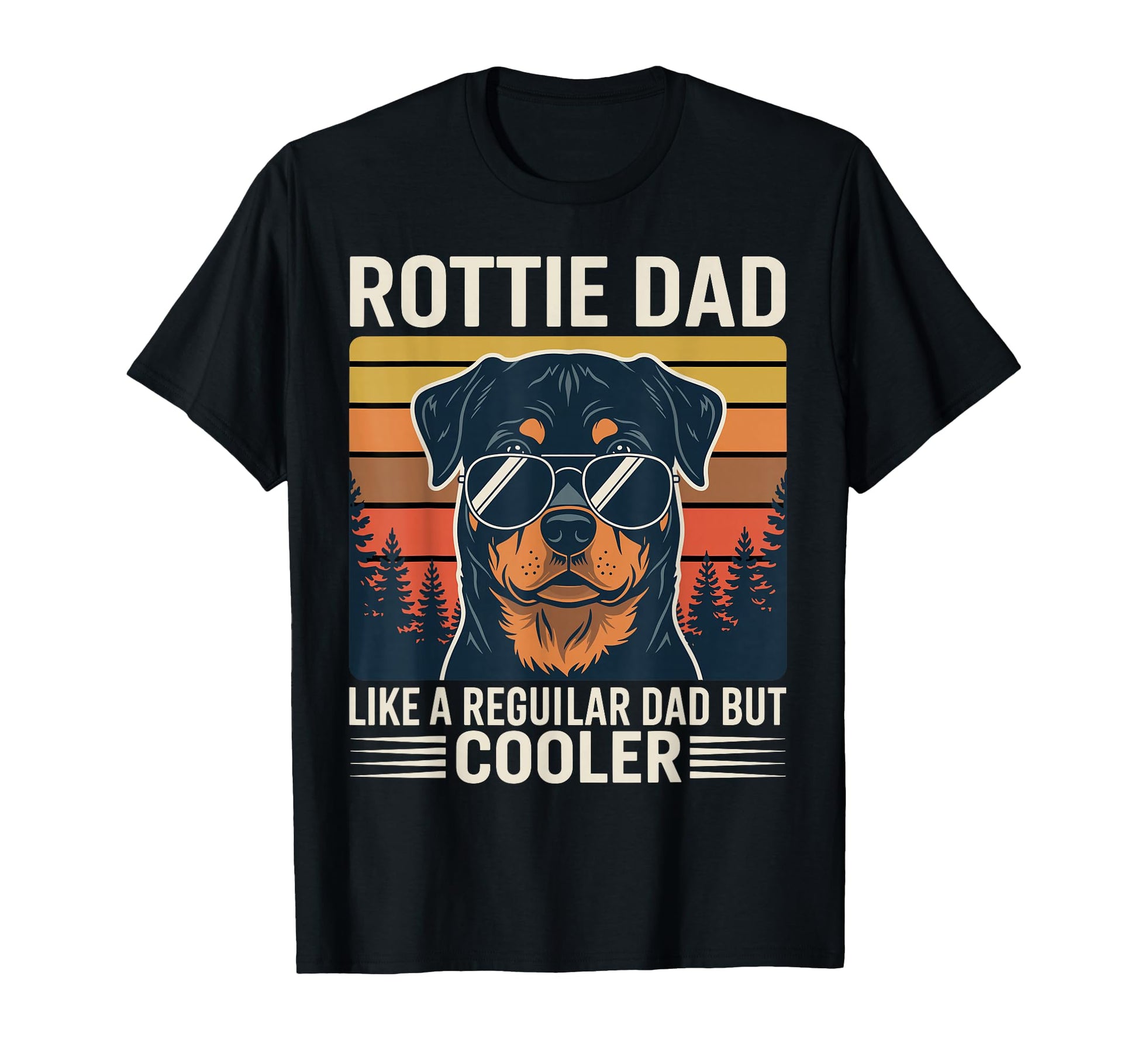 Rottie Dad Rottweiler Dog Fathers Day T-Shirt - Novelty Apparel for Adults - T-Shirt, Sweatshirt, Hoodie