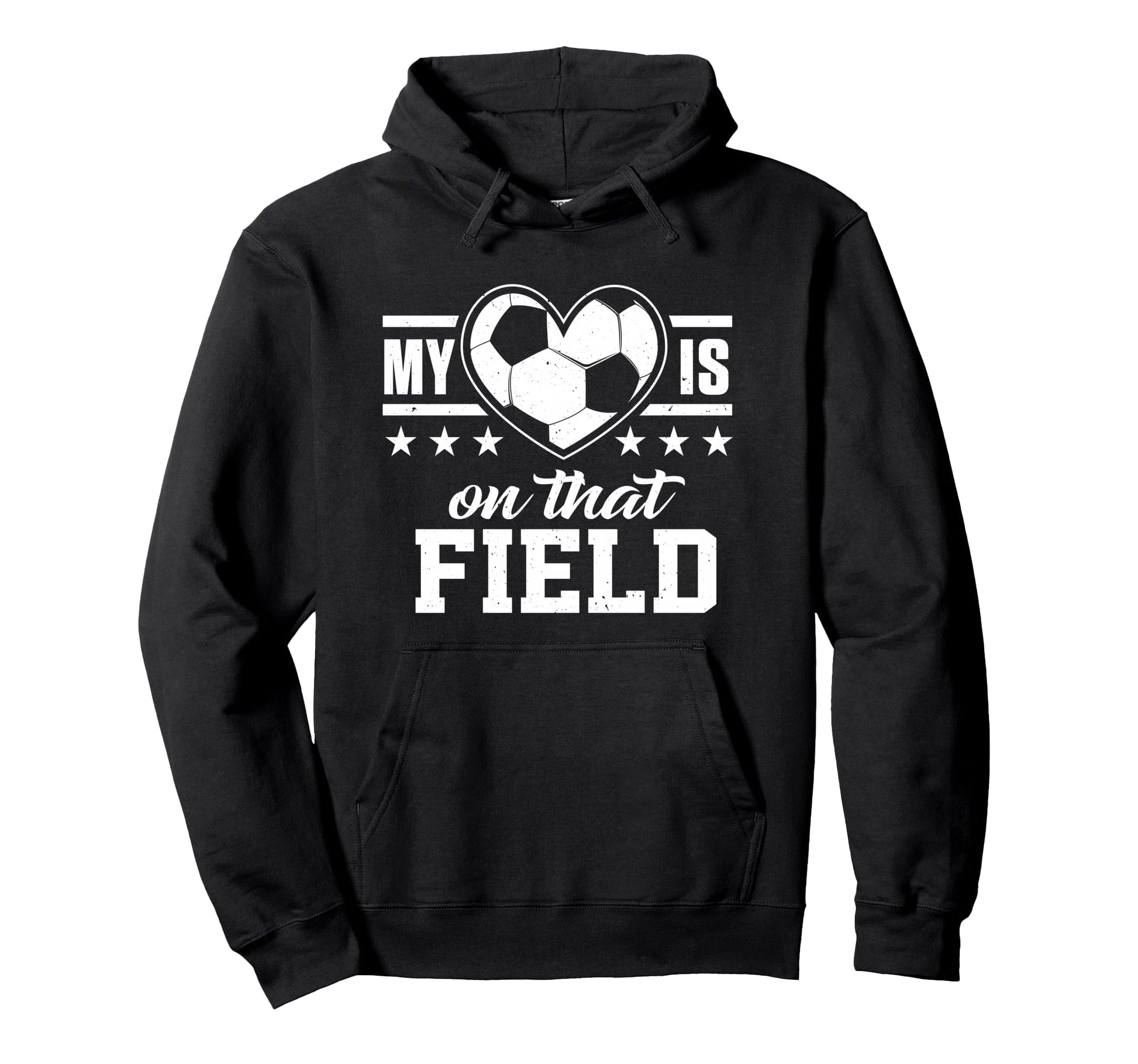 My Heart Is That Soccer Field Mom Dad Hoodie - Unique Graphic for Adults - T-Shirt, Sweatshirt, Hoodie