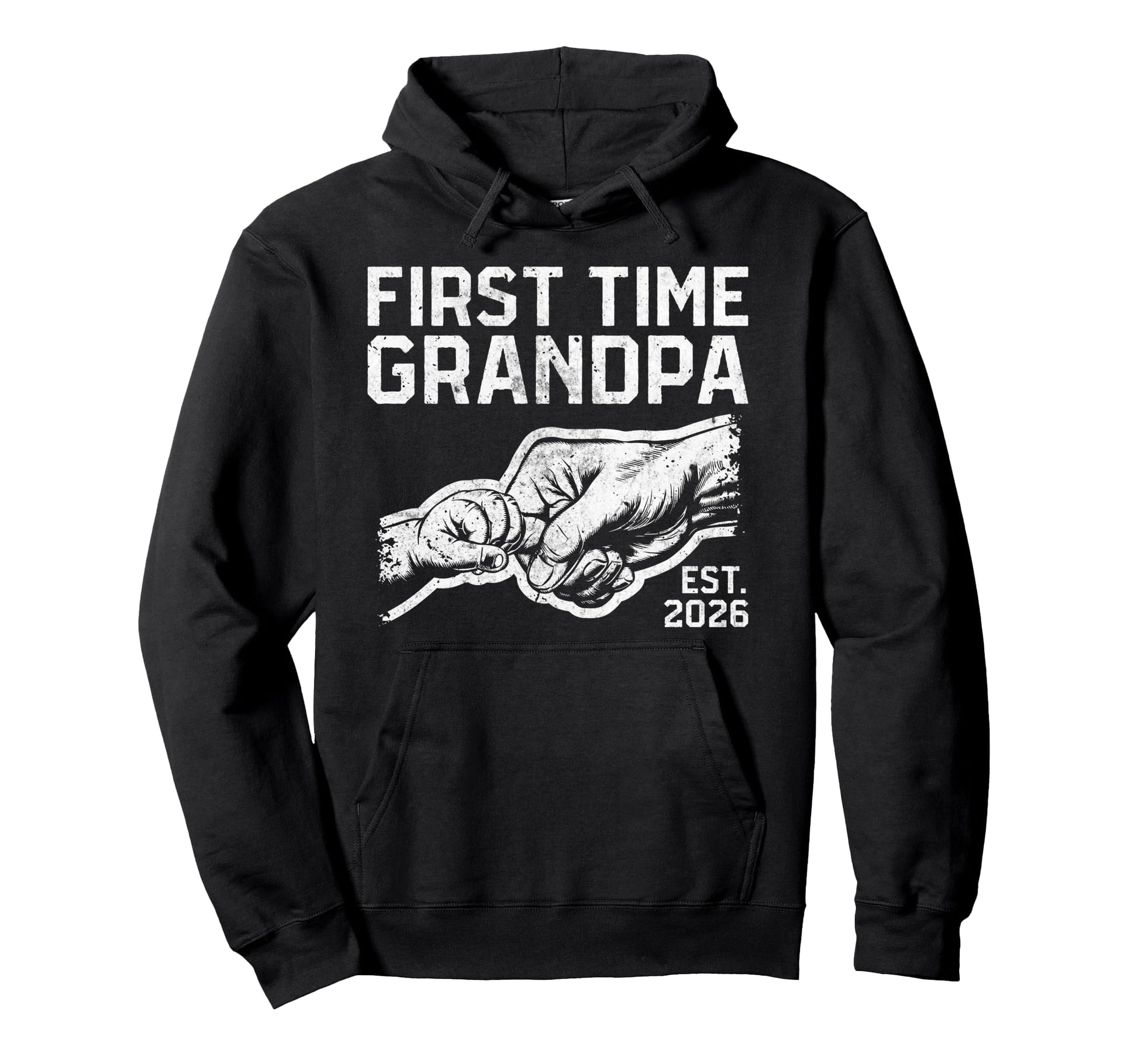 Promoted To Grandpa Est 2026 First Hoodie - Custom Art Print for Adults - T-Shirt, Sweatshirt, Hoodie