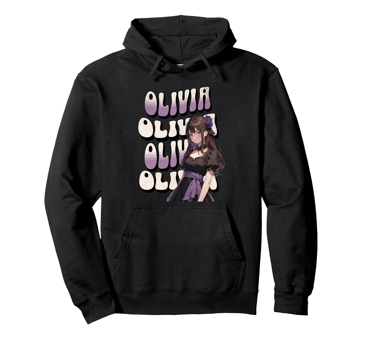 Olivia T Pop First Name Proud Personalized Hoodie - Graphic Print Men Women - T-Shirt, Sweatshirt, Hoodie