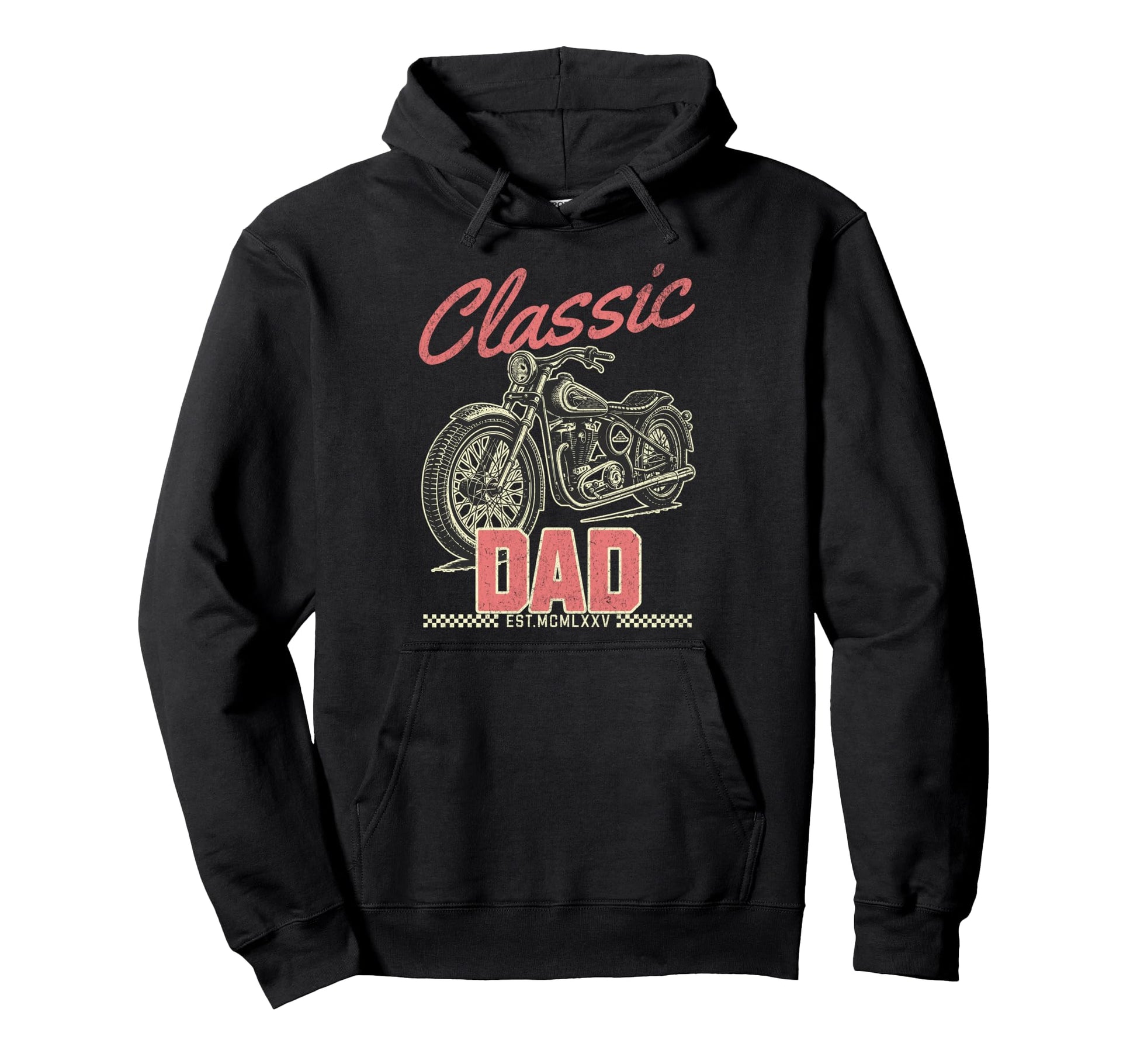Dad Motorcycle Fathers Day Mechanic Hoodie - Fun Novelty Design Unisex - T-Shirt, Sweatshirt, Hoodie