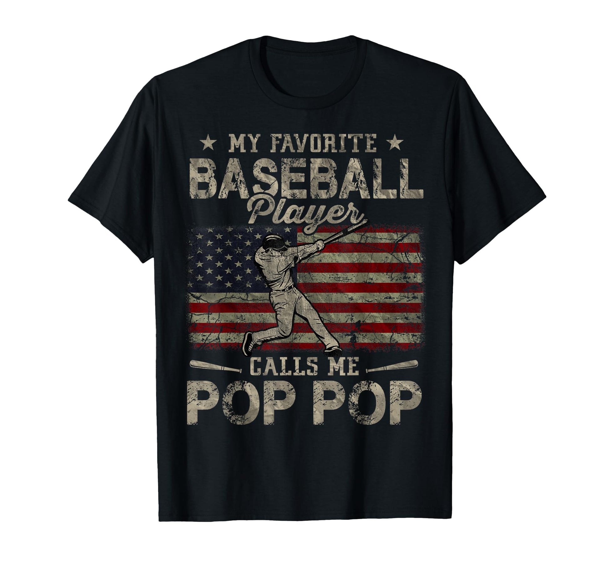 My Favorite Baseball Player Calls Me Pop T-Shirt - Minimalist Print Unisex - T-Shirt, Sweatshirt, Hoodie