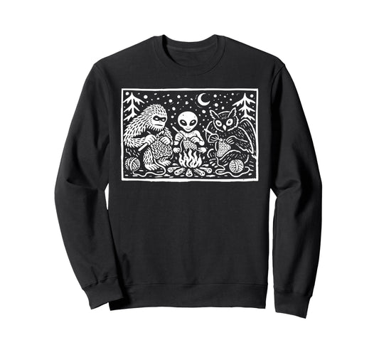 Campfire Crochet Club Funny Sweatshirt - Novelty Apparel for Adults - T-Shirt, Sweatshirt, Hoodie