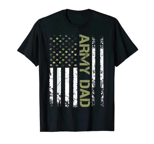 Army Dad United States Usa Flag T-Shirt - Aesthetic Graphic Men Women - T-Shirt, Sweatshirt, Hoodie