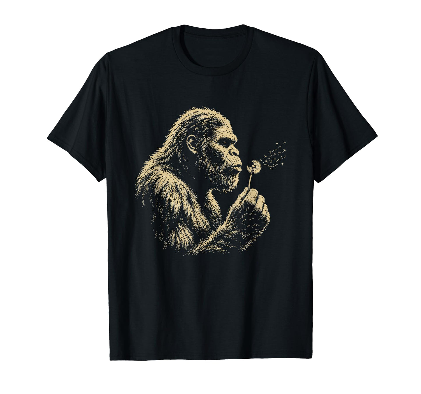 Blowing Wishes Funny Bigfoot Blowing T-Shirt - Novelty Apparel for Adults - T-Shirt, Sweatshirt, Hoodie