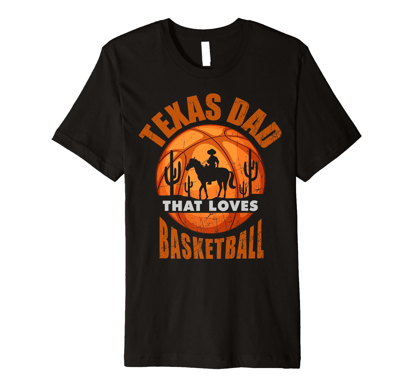 Texas Basketball Dad Fathers Day T-Shirt - Trendy Graphic for Adults - T-Shirt, Sweatshirt, Hoodie