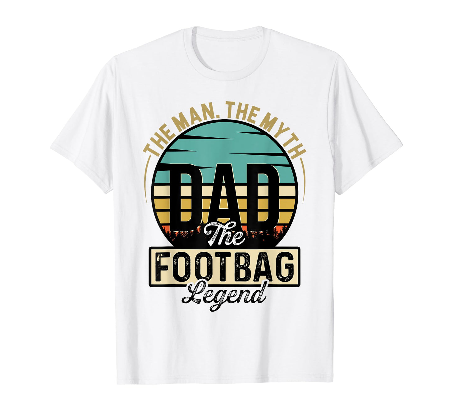 Myth Dad Footbag Legend Sportsman T-Shirt - Custom Art Print for Adults - T-Shirt, Sweatshirt, Hoodie