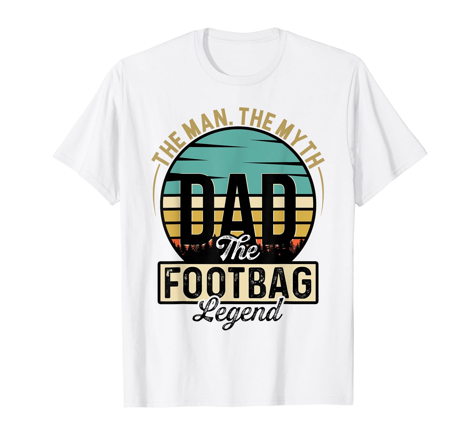 Myth Dad Footbag Legend Sportsman T-Shirt - Custom Art Print for Adults - T-Shirt, Sweatshirt, Hoodie