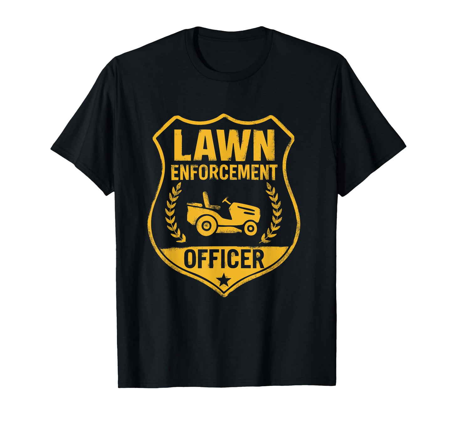 Lawn Enforcement Officer Funny Grass T-Shirt - Minimalist Print Unisex - T-Shirt, Sweatshirt, Hoodie