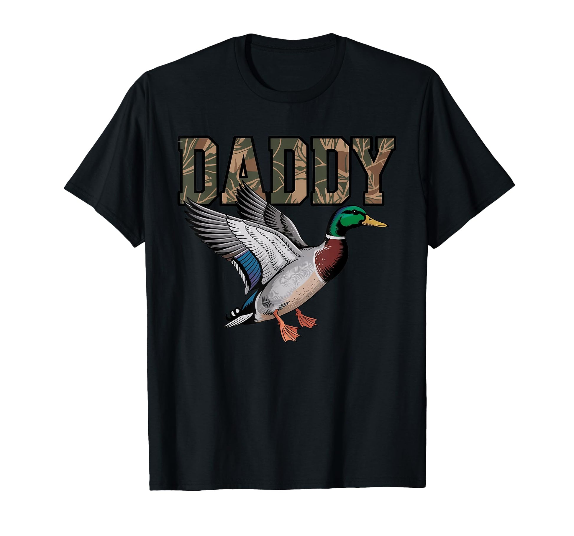 Daddy Fathers Day Camouflage Mallard T-Shirt - Graphic Print for Adults - T-Shirt, Sweatshirt, Hoodie