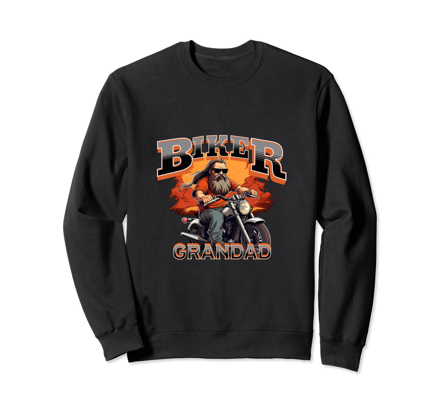 Mens Motorbike Biker Grandpa Sweatshirt - Novelty Apparel for Adults - T-Shirt, Sweatshirt, Hoodie