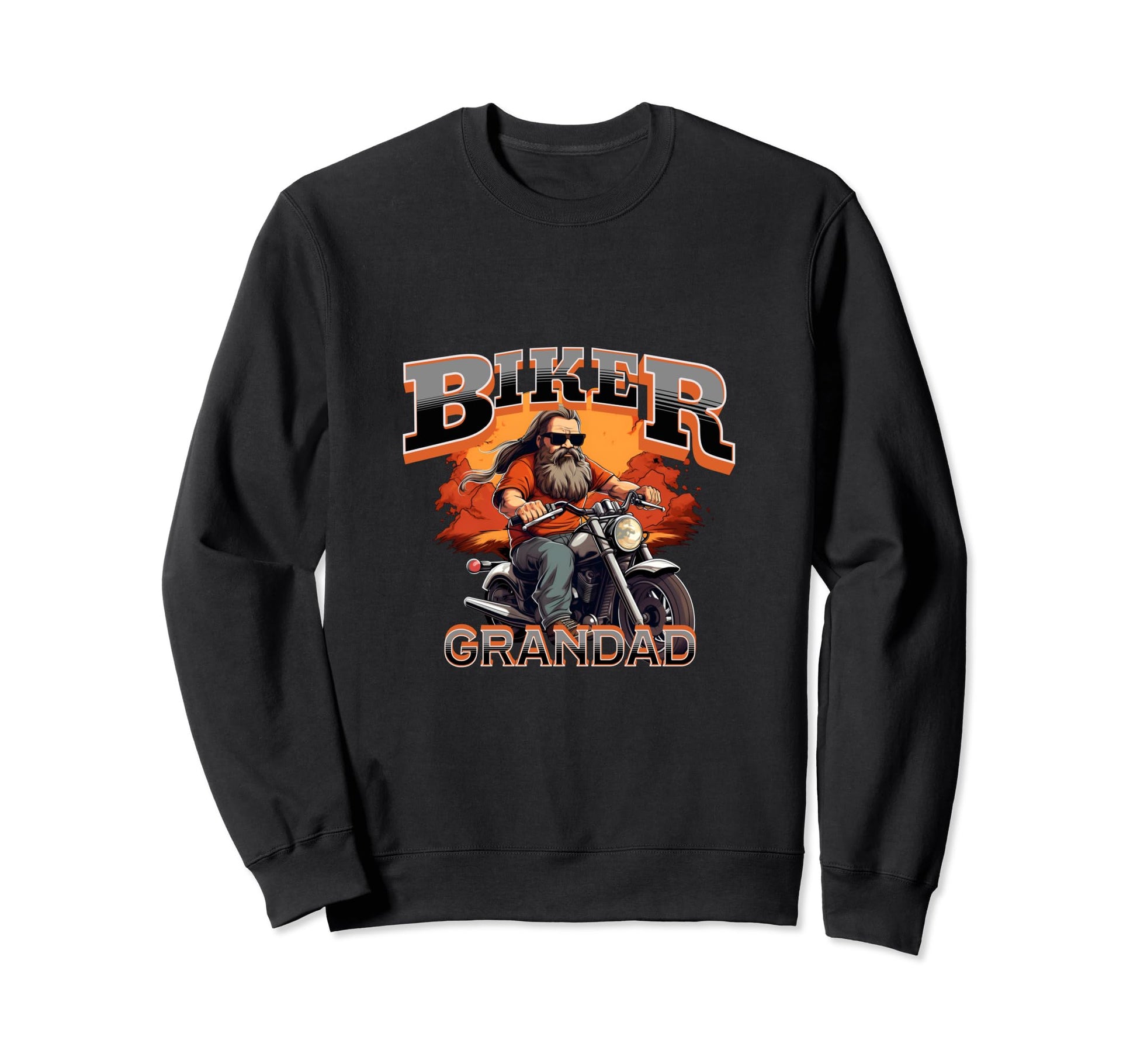 Mens Motorbike Biker Grandpa Sweatshirt - Novelty Apparel for Adults - T-Shirt, Sweatshirt, Hoodie
