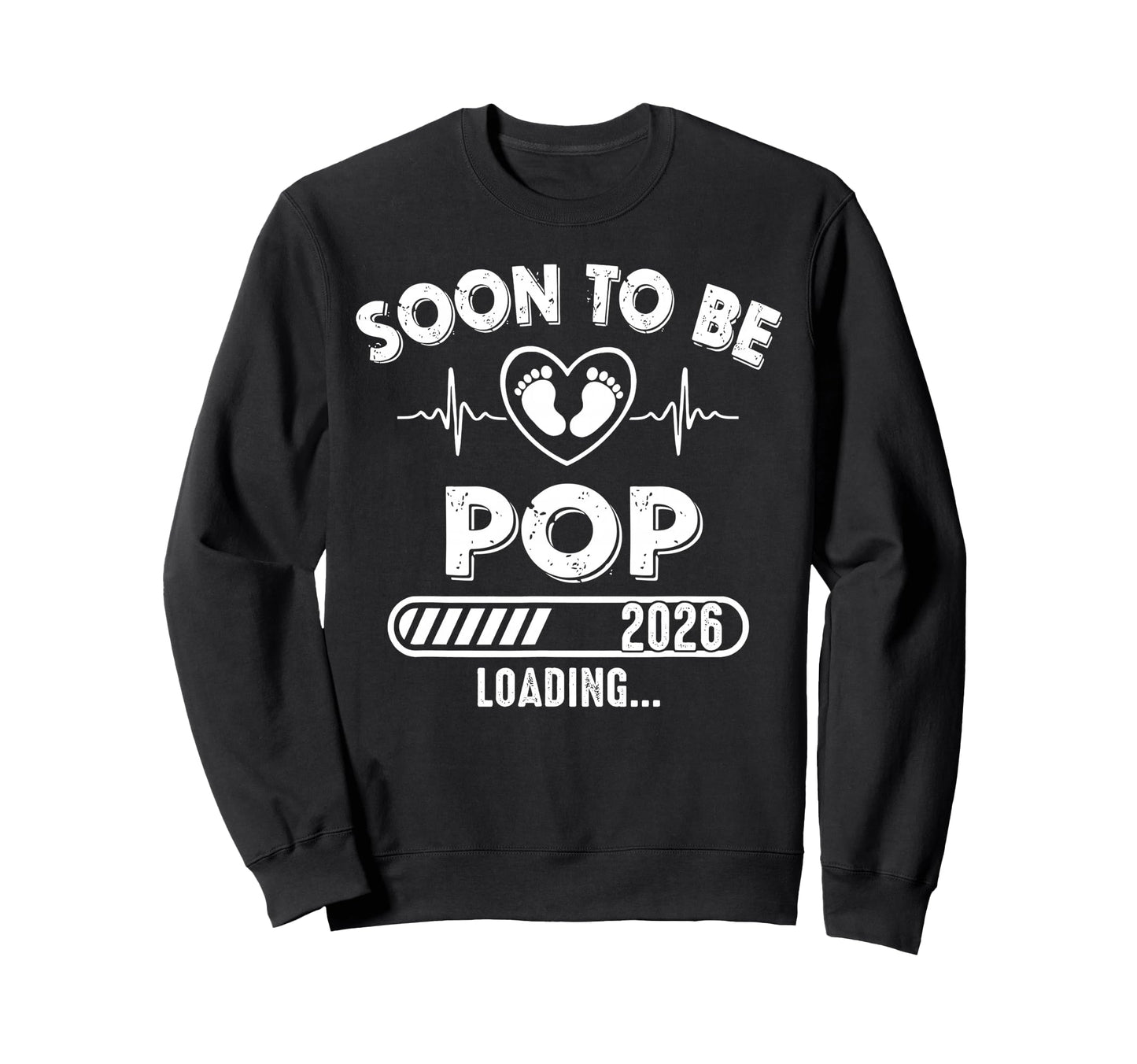 Soon To Be Pop Est 2026 New Dad Sweatshirt - Minimalist Print for Adults - T-Shirt, Sweatshirt, Hoodie