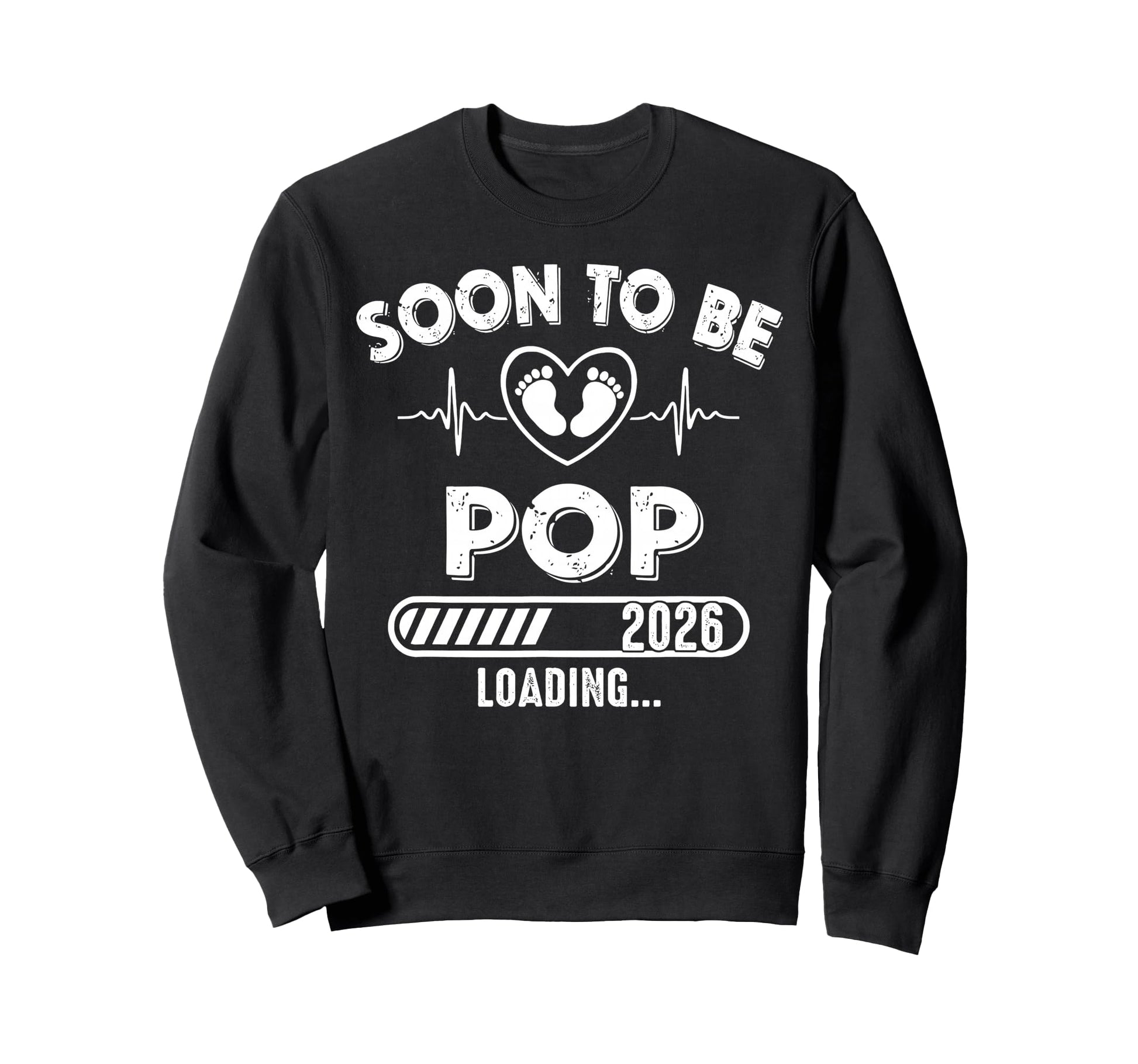 Soon To Be Pop Est 2026 New Dad Sweatshirt - Minimalist Print for Adults - T-Shirt, Sweatshirt, Hoodie