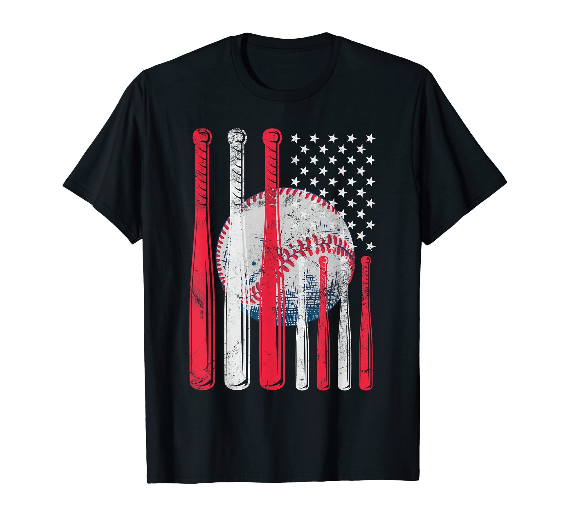 American Flag Baseball Flag Dad Mom T-Shirt - Trendy Graphic Men Women - T-Shirt, Sweatshirt, Hoodie