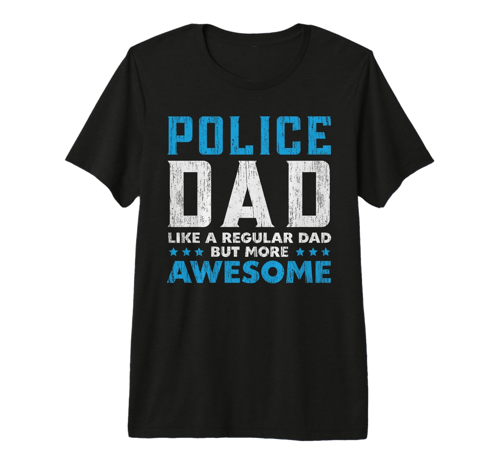 Police Dad Police Dad Tri Blend T-Shirt - Minimalist Print Men Women - T-Shirt, Sweatshirt, Hoodie
