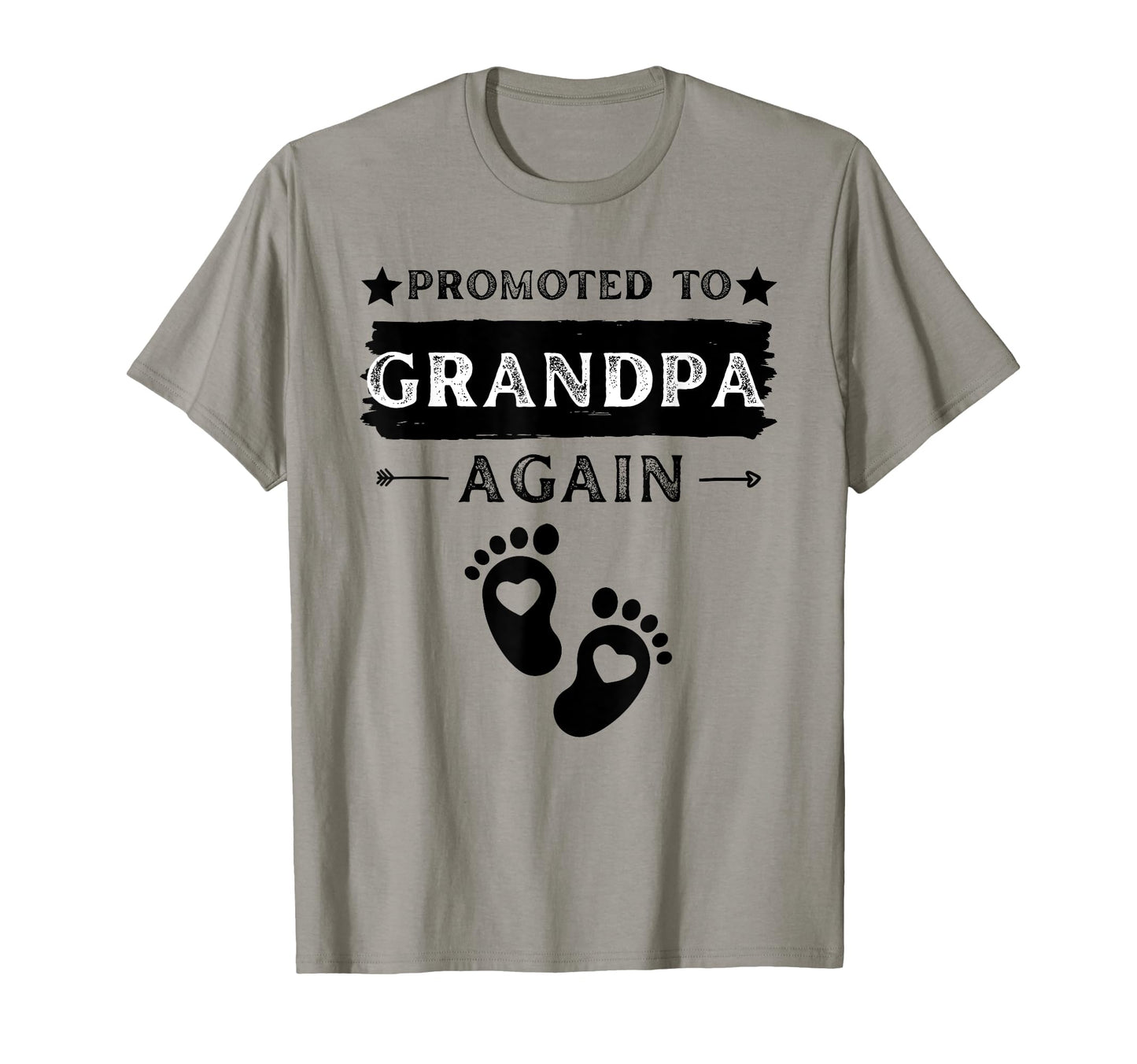 Promoted To Grandpa Again Pregnancy T-Shirt - Custom Art Print for Adults - T-Shirt, Sweatshirt, Hoodie