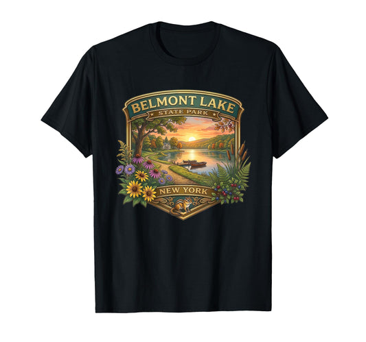 Belmont Lake State Park New York Hiking T-Shirt - Custom Art Print Unisex - T-Shirt, Sweatshirt, Hoodie