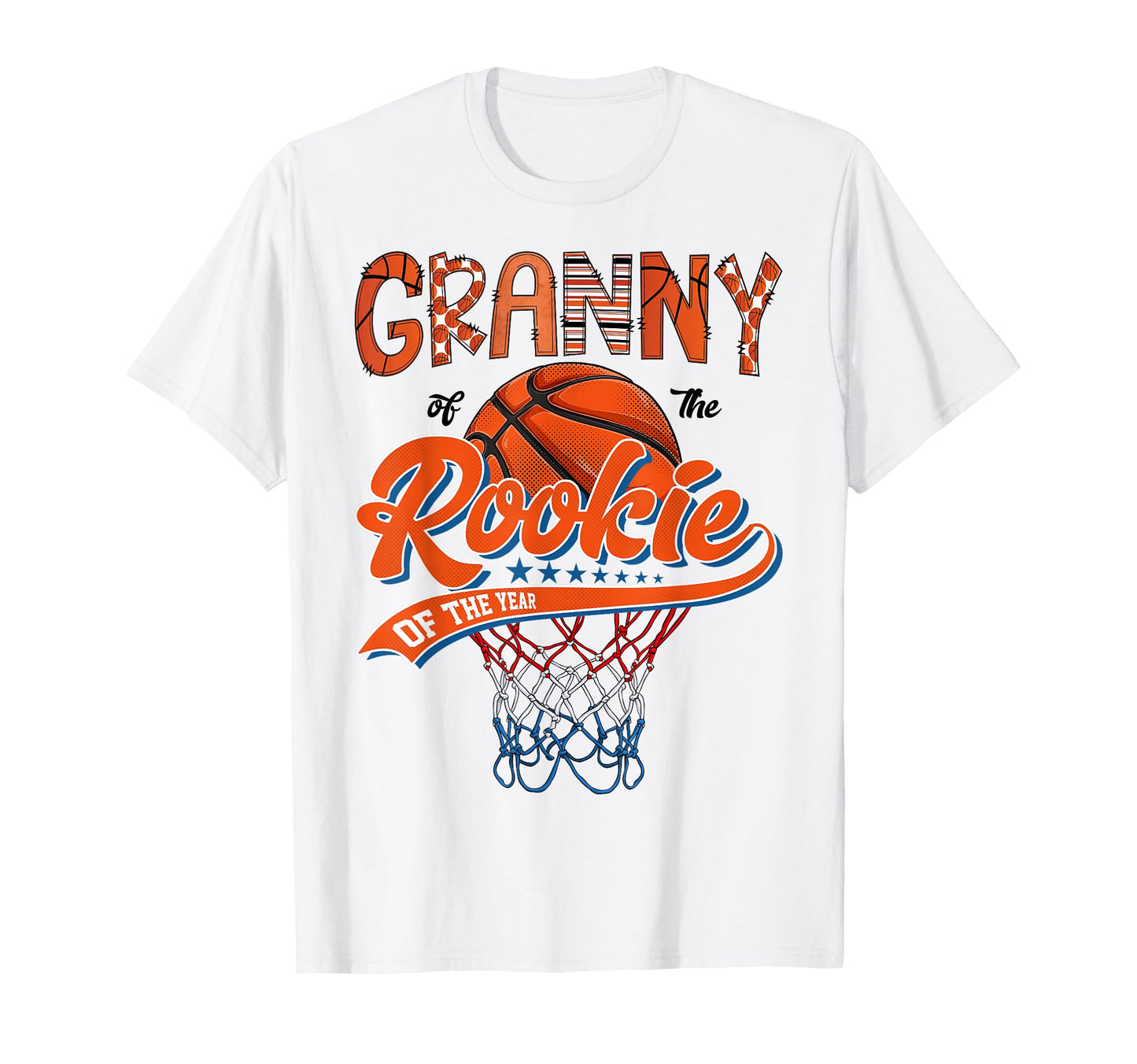 Granny Rookie 1St Basketball T-Shirt - Minimalist Print for Adults - T-Shirt, Sweatshirt, Hoodie