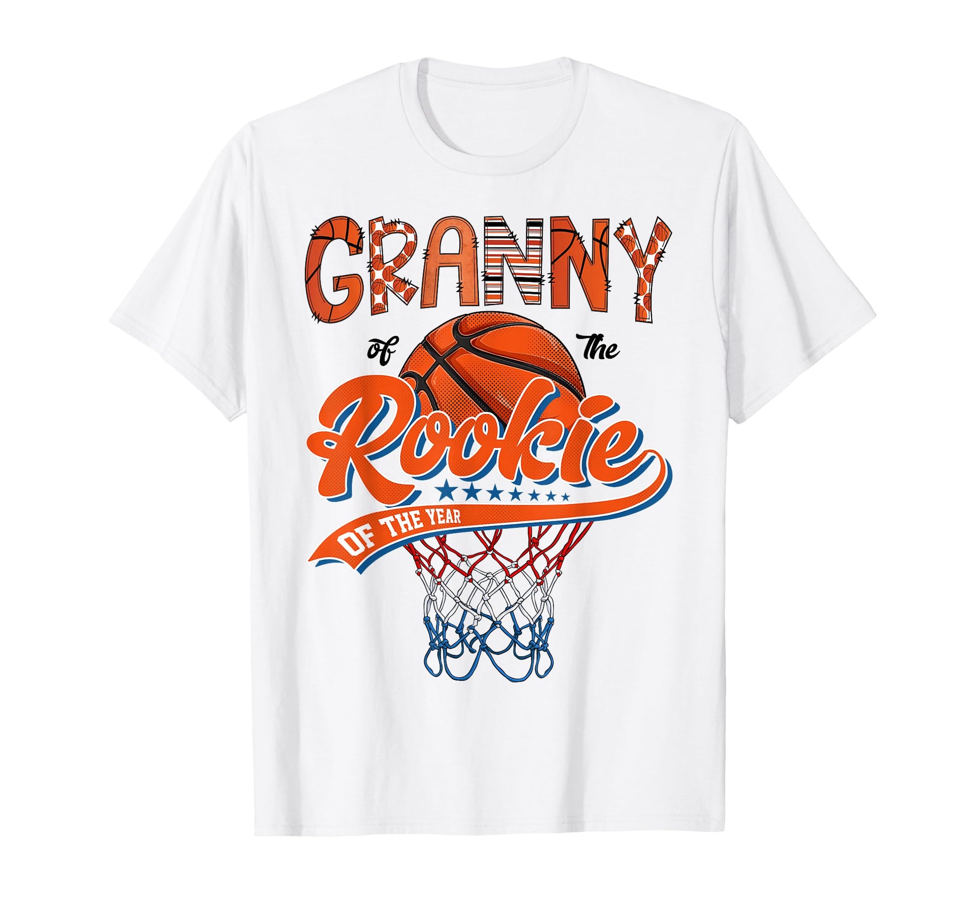 Granny Rookie 1St Basketball T-Shirt - Minimalist Print for Adults - T-Shirt, Sweatshirt, Hoodie
