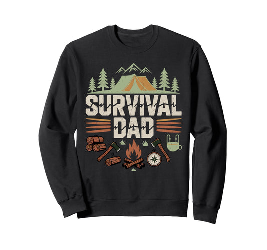 Bushcraft Camping Outdoor Survival Sweatshirt - Trendy Graphic for Adults - T-Shirt, Sweatshirt, Hoodie