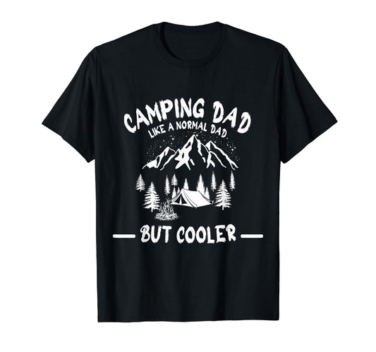 Camping Father Cooler Than Normal T-Shirt - Minimalist Print Men Women - T-Shirt, Sweatshirt, Hoodie