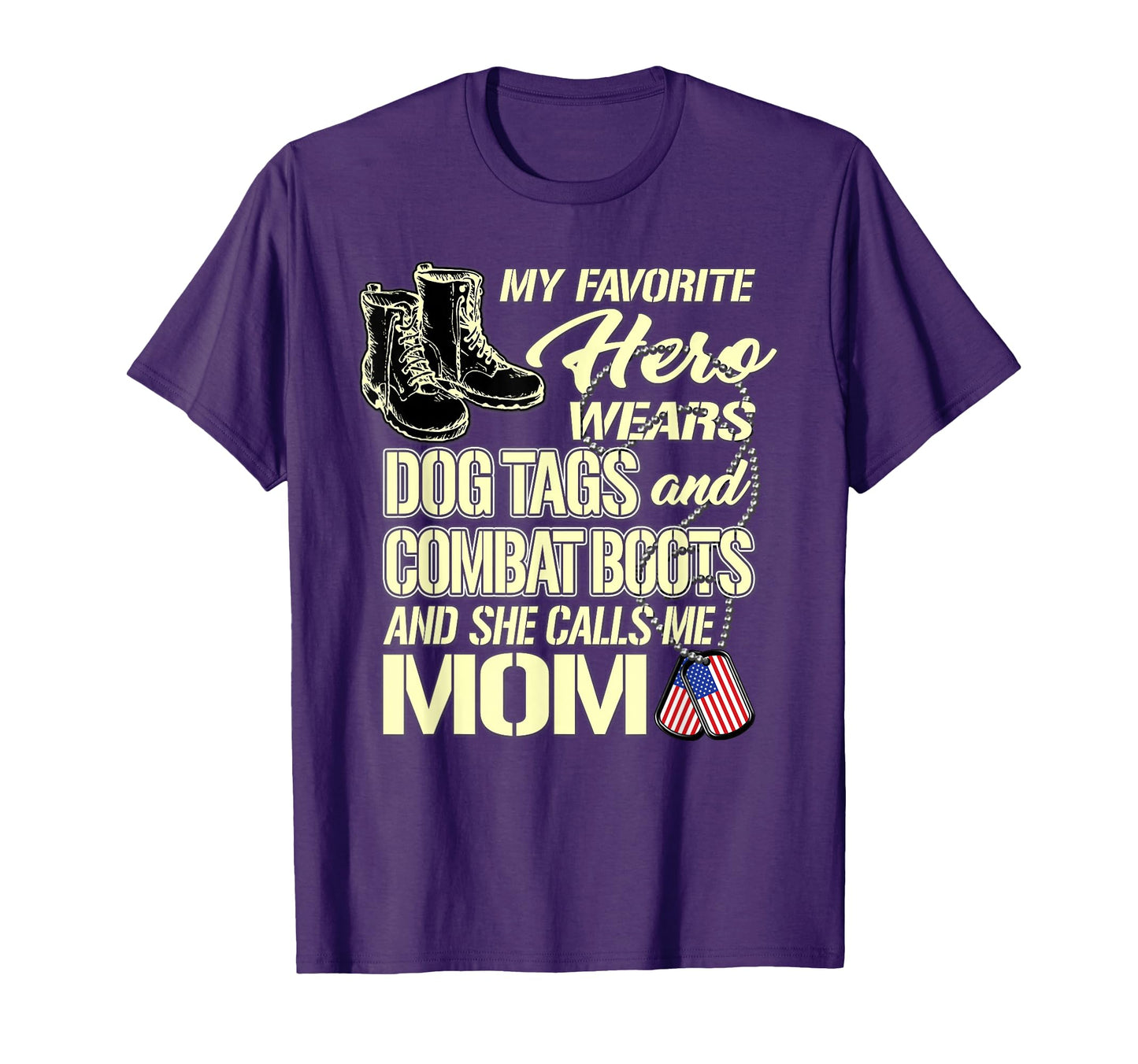 My Daughter Wears Dog Tags And Combat T-Shirt - Custom Art Print Men Women - T-Shirt, Sweatshirt, Hoodie