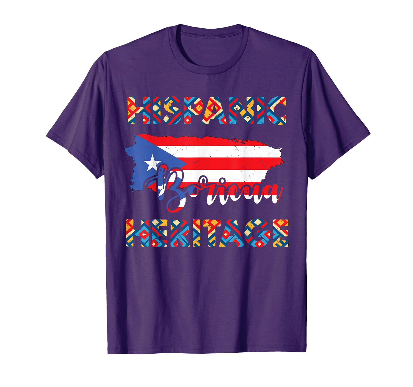 Puerto Rico Flag Hispanic T-Shirt - Casual Everyday Wear Men Women - T-Shirt, Sweatshirt, Hoodie