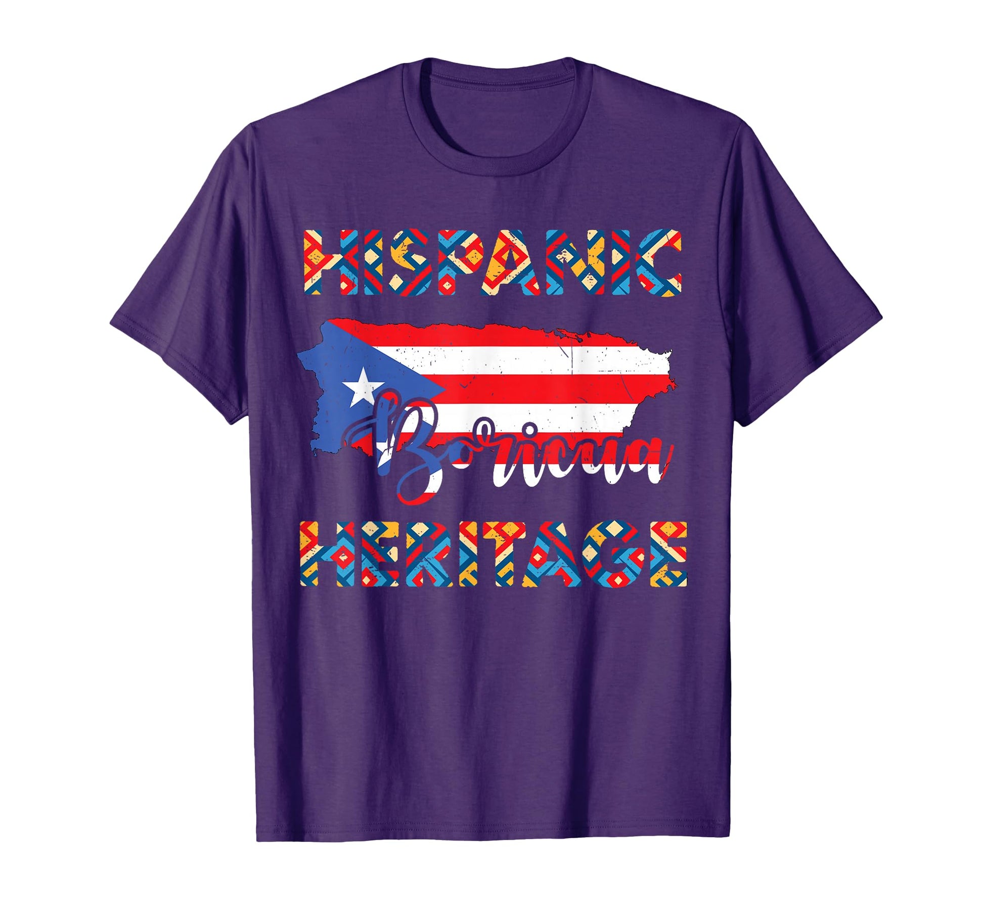 Puerto Rico Flag Hispanic T-Shirt - Casual Everyday Wear Men Women - T-Shirt, Sweatshirt, Hoodie