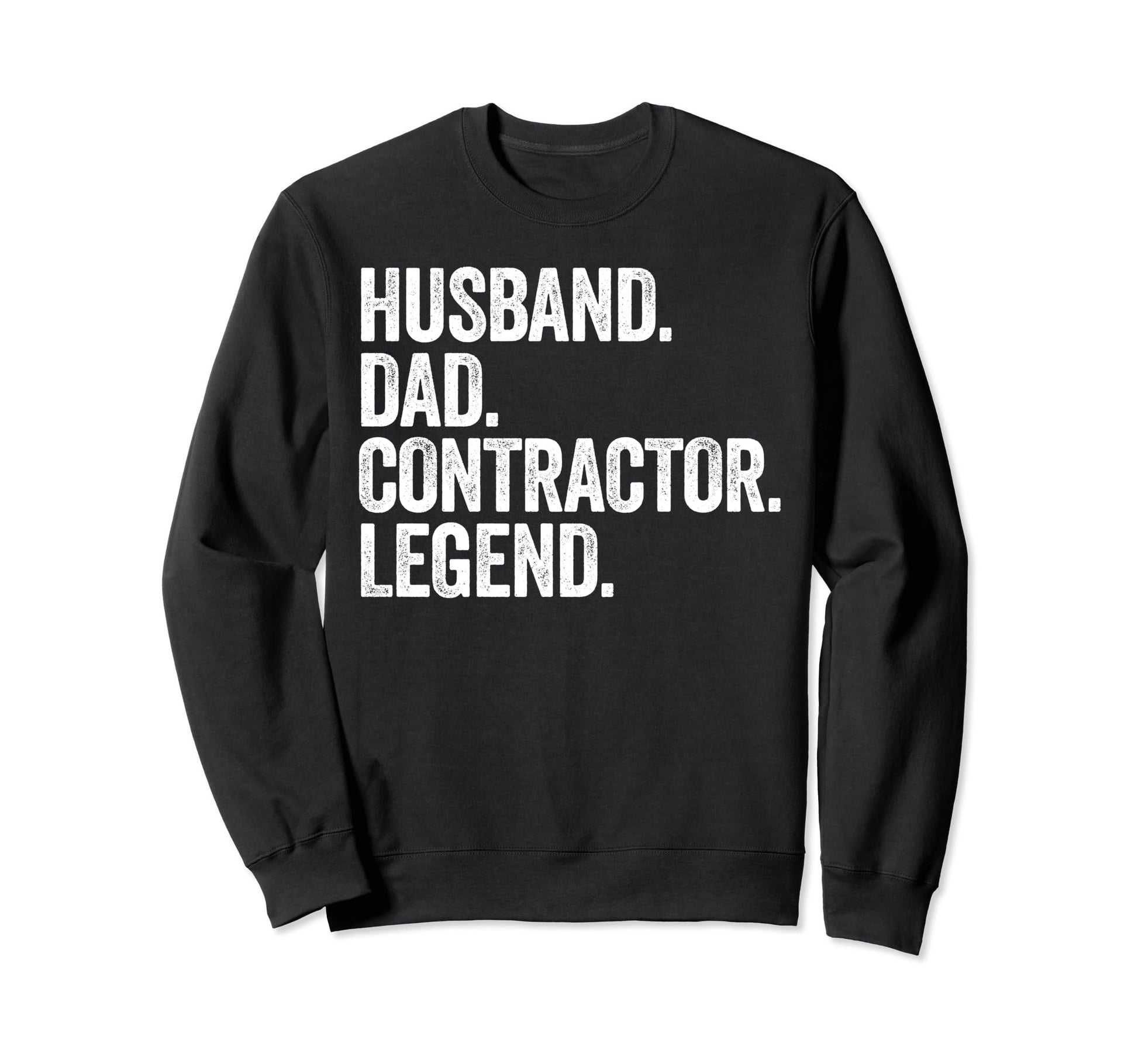 Husband Dad Construction Funny Sweatshirt - Minimalist Print Men Women - T-Shirt, Sweatshirt, Hoodie