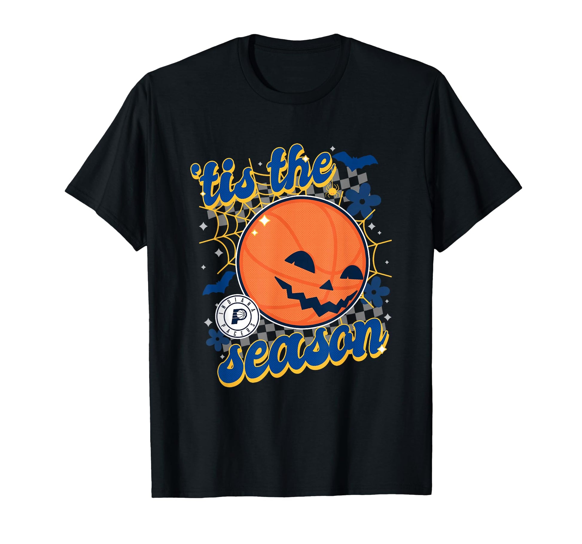 Nba Indiana Pacers Halloween Spooky Season T-Shirt - Novelty Apparel Unisex - T-Shirt, Sweatshirt, Hoodie