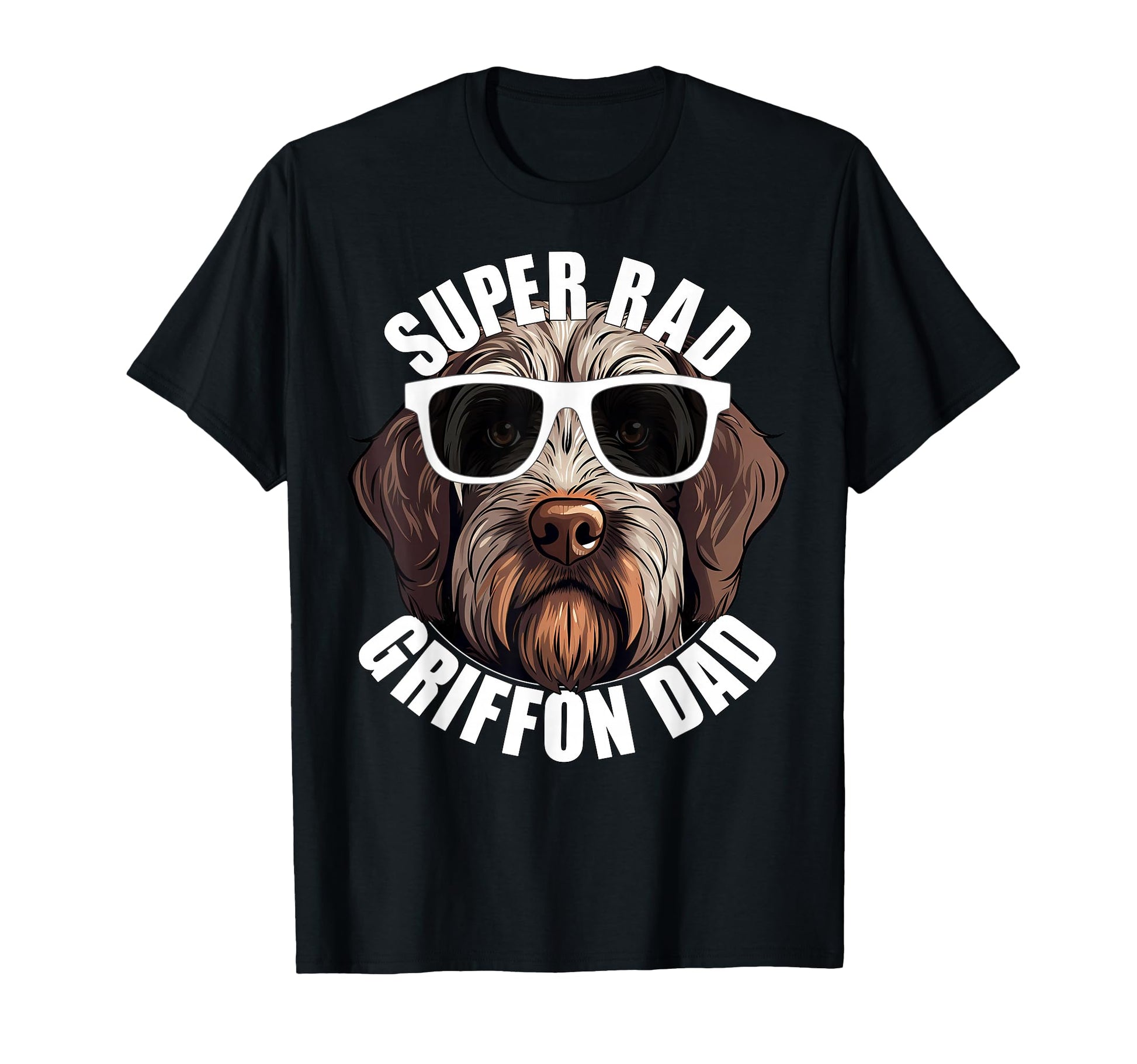 Wirehaired Pointing Griffon Dad T-Shirt - Aesthetic Graphic Men Women - T-Shirt, Sweatshirt, Hoodie