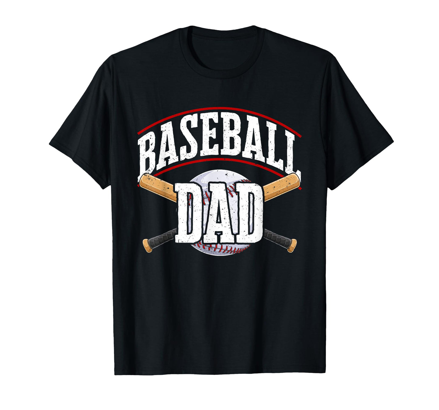 Baseball Baseball Dad Daddy Fathers Day T-Shirt - Graphic Print Unisex - T-Shirt, Sweatshirt, Hoodie