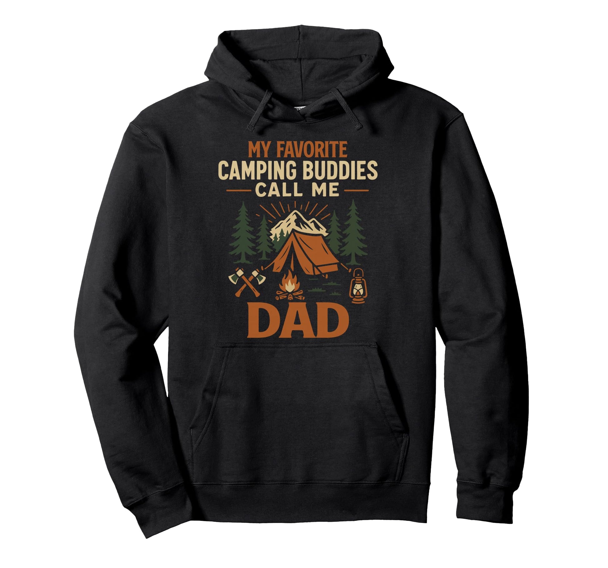 Tent Camping Husband Dad Father Hoodie - Casual Everyday Wear for Adults - T-Shirt, Sweatshirt, Hoodie