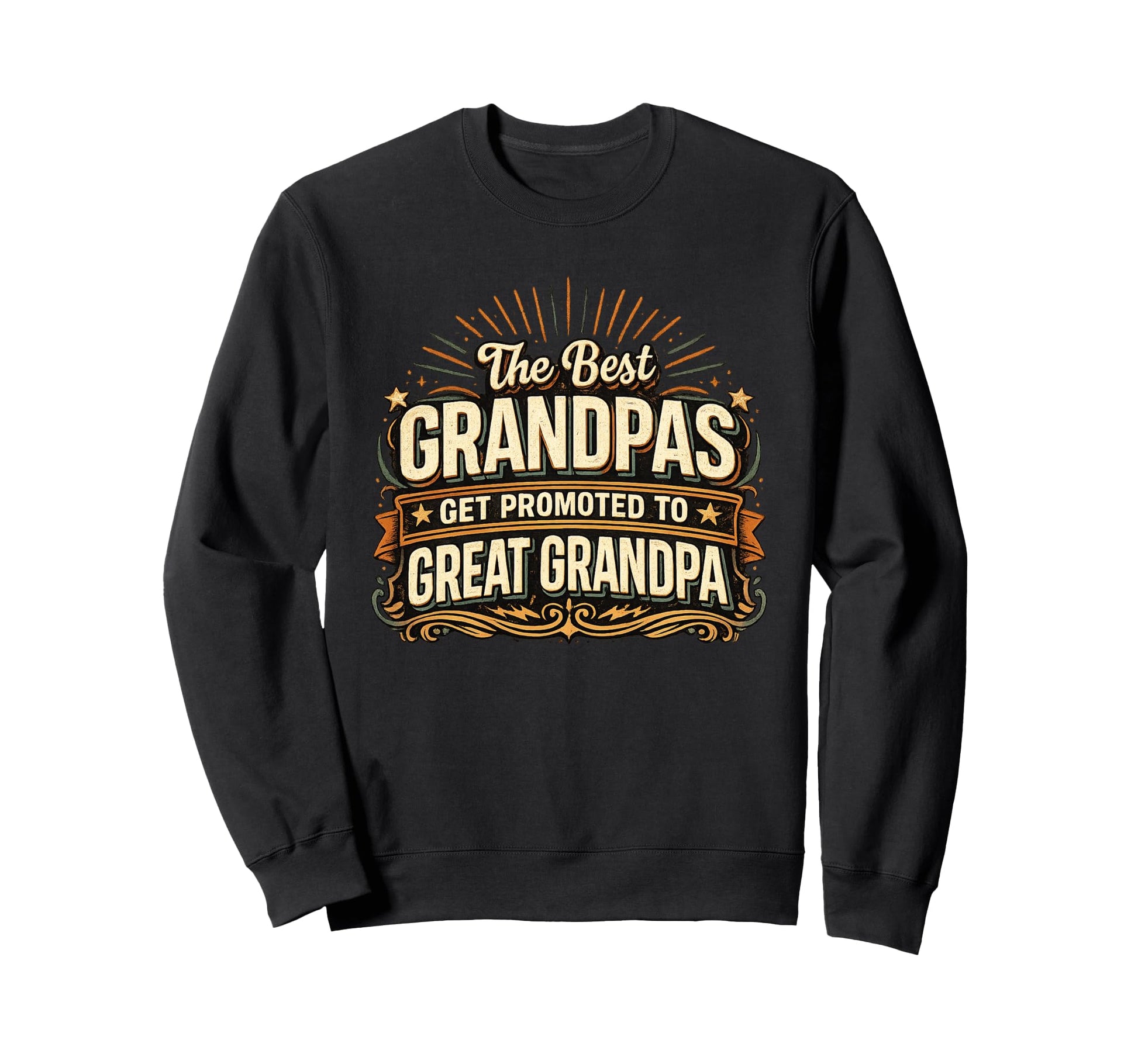 Best Grandpas Get Promoted Great Sweatshirt - Minimalist Print Unisex - T-Shirt, Sweatshirt, Hoodie