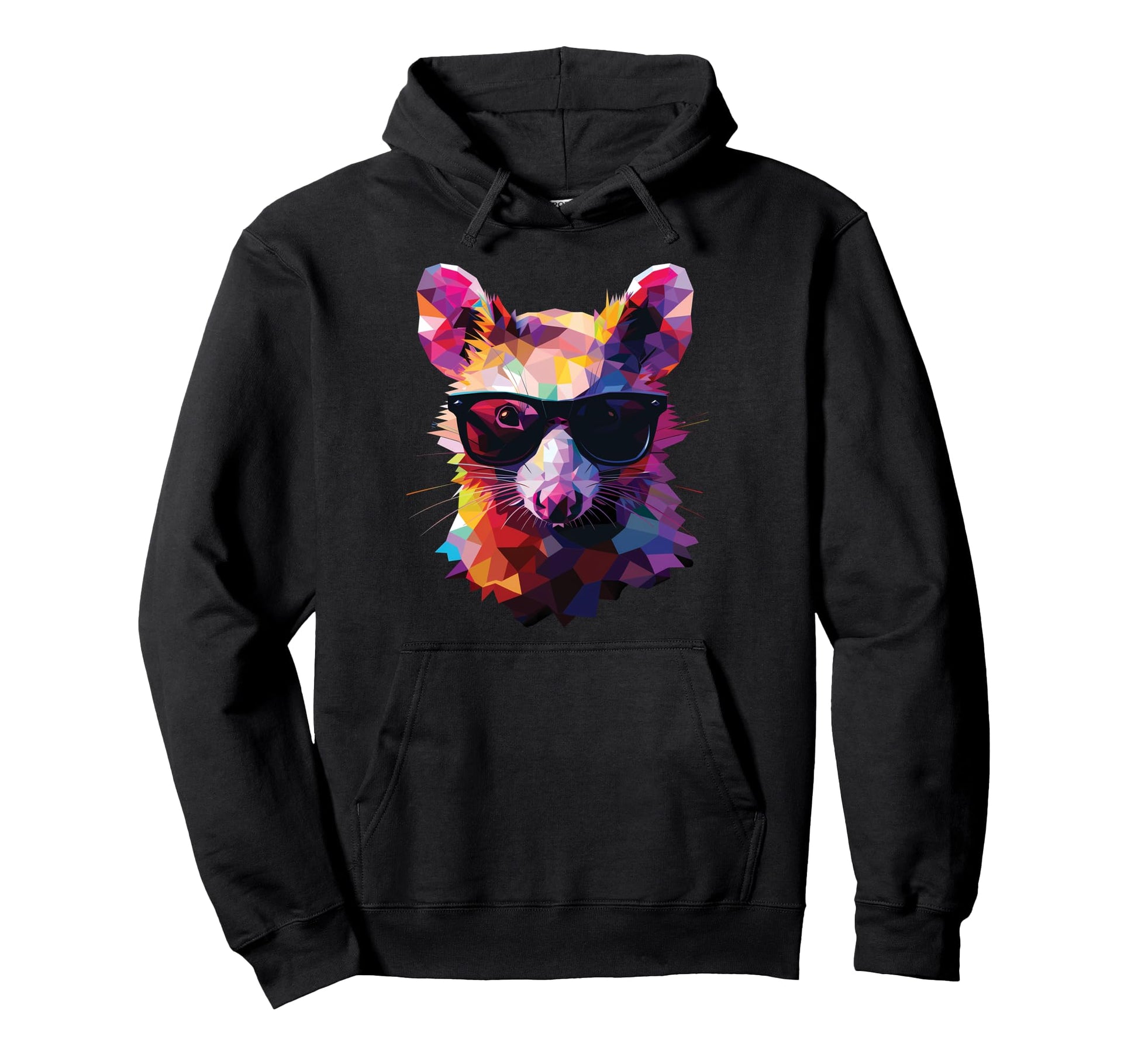 Opossum Dad Mom Sunglasses Opossum Hoodie - Novelty Apparel for Adults - T-Shirt, Sweatshirt, Hoodie