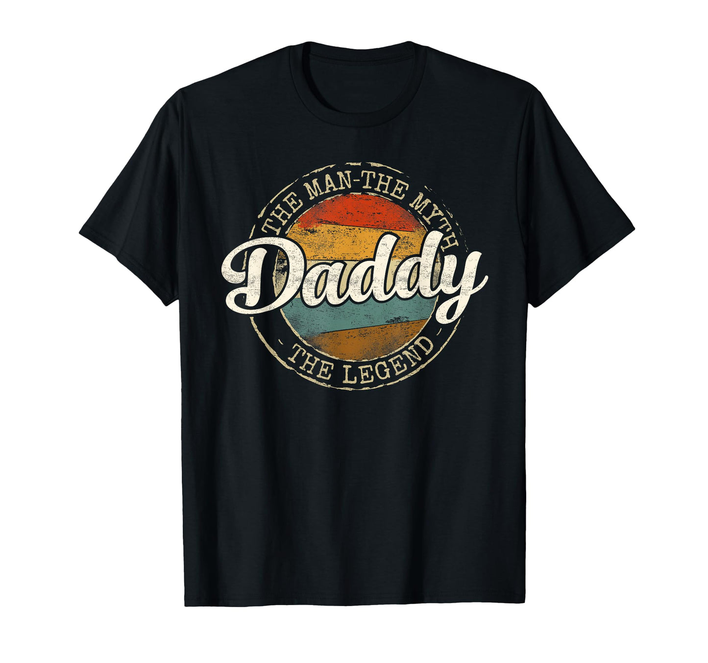 Daddy Myth Legend Stamp Fathers Day Dad T-Shirt - Minimalist Print Unisex - T-Shirt, Sweatshirt, Hoodie