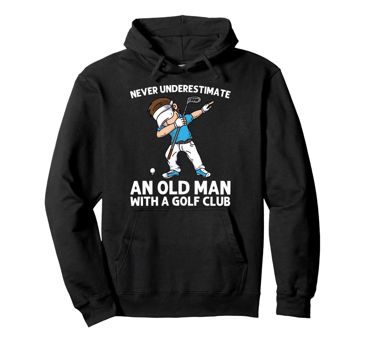 Golf Dad Golfing Golf Cart Par Dabbing Hoodie - Minimalist Print Men Women - T-Shirt, Sweatshirt, Hoodie