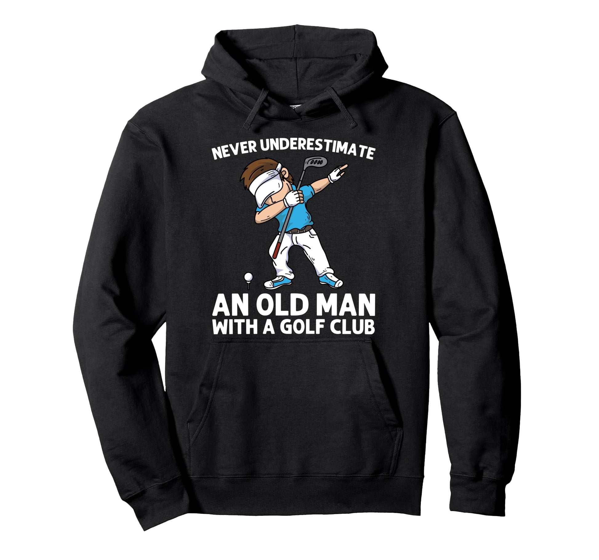 Golf Dad Golfing Golf Cart Par Dabbing Hoodie - Minimalist Print Men Women - T-Shirt, Sweatshirt, Hoodie