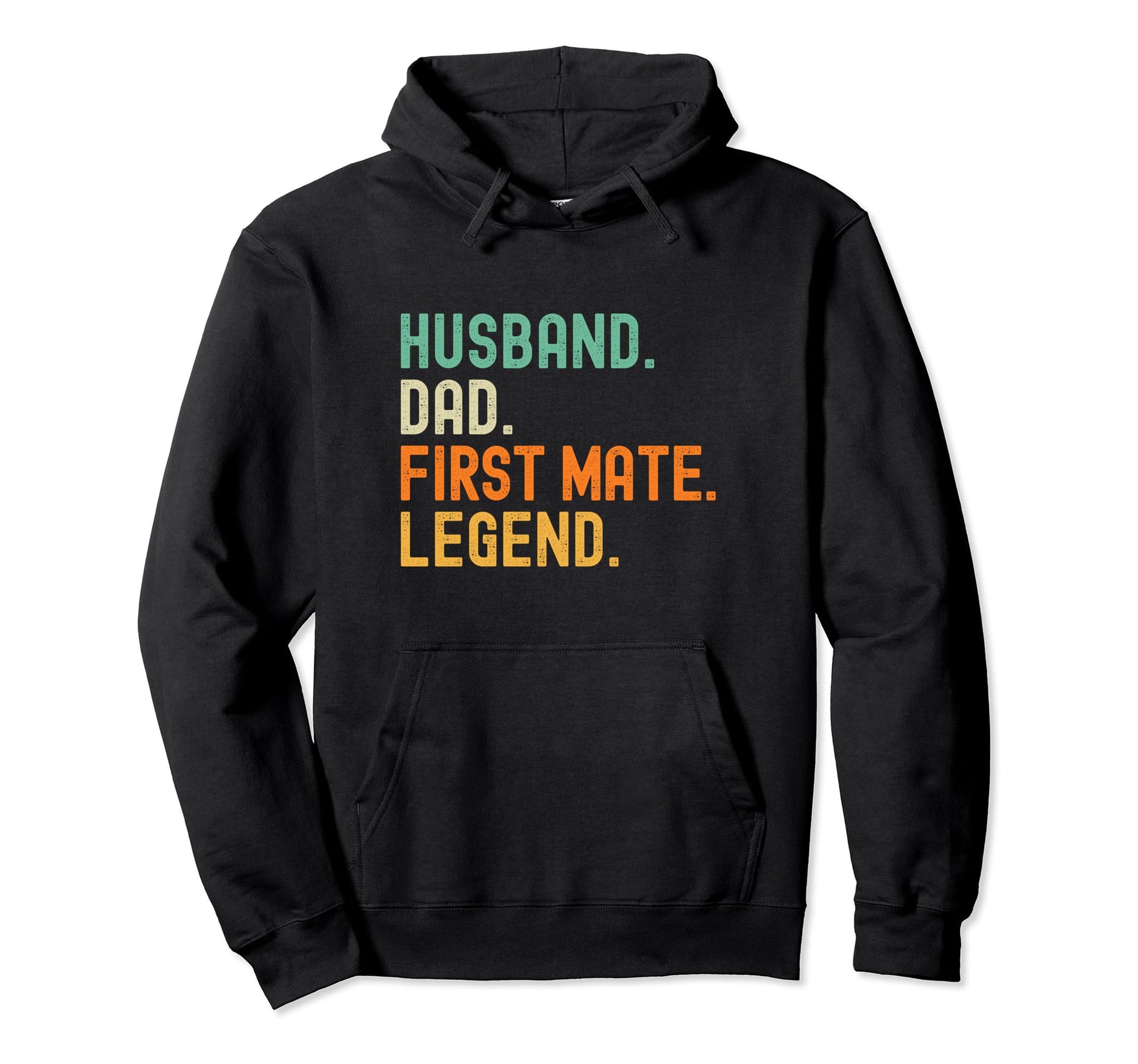 First Mate Pontoon Boat Husband Dad Hoodie - Graphic Print for Adults - T-Shirt, Sweatshirt, Hoodie