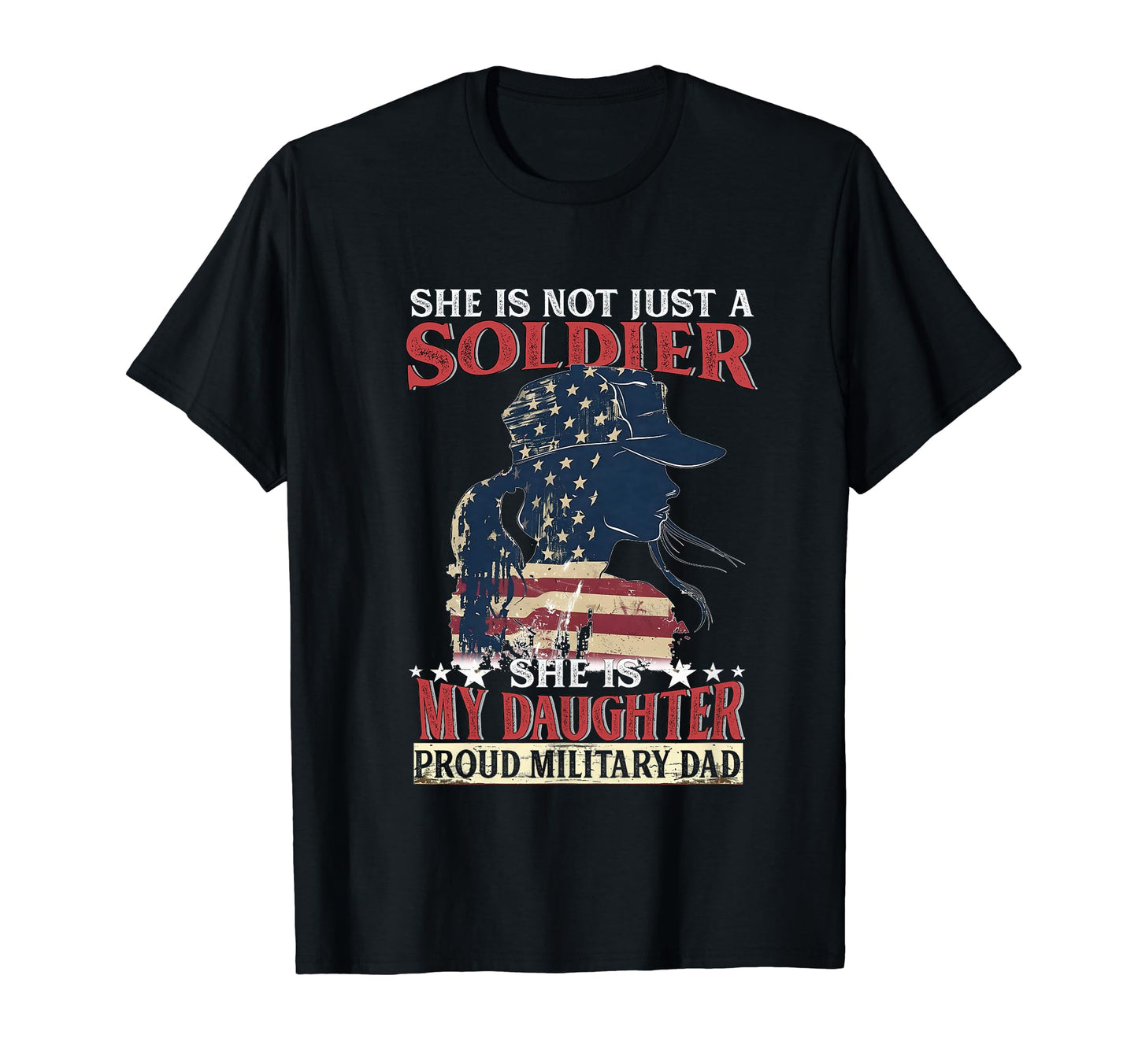 My Daughter Is Soldier Military 4Th T-Shirt - Minimalist Print for Adults - T-Shirt, Sweatshirt, Hoodie