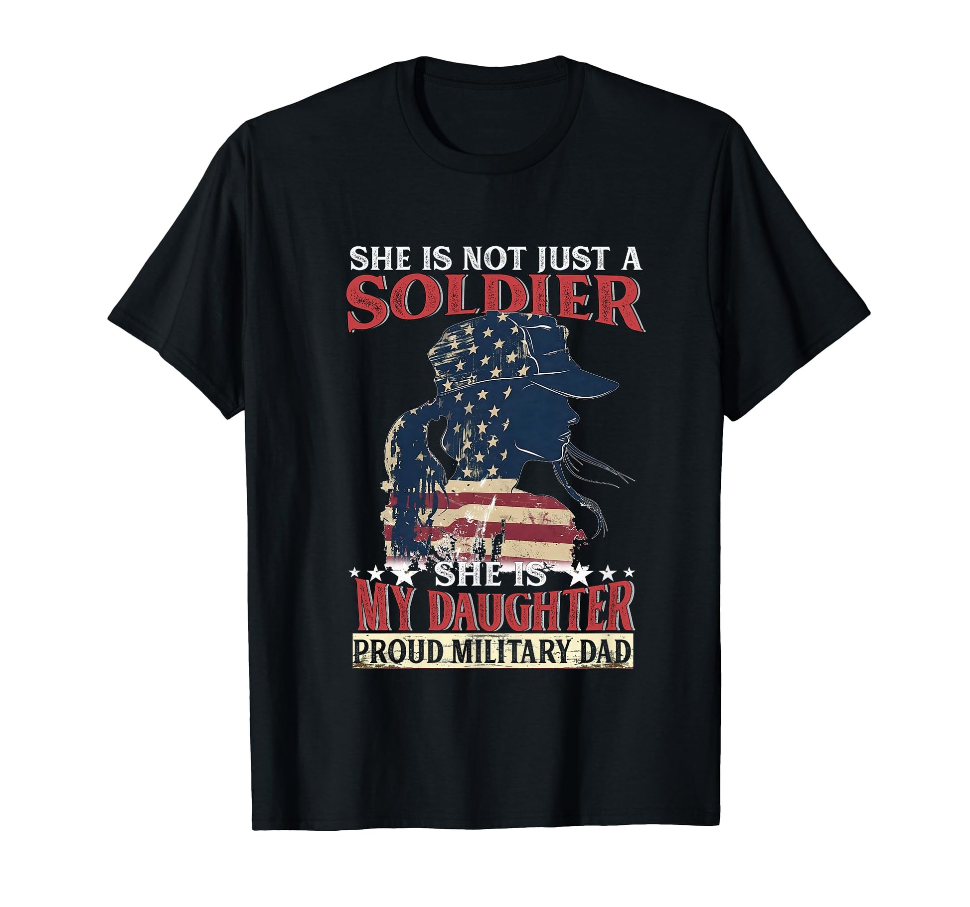 My Daughter Is Soldier Military 4Th T-Shirt - Minimalist Print for Adults - T-Shirt, Sweatshirt, Hoodie