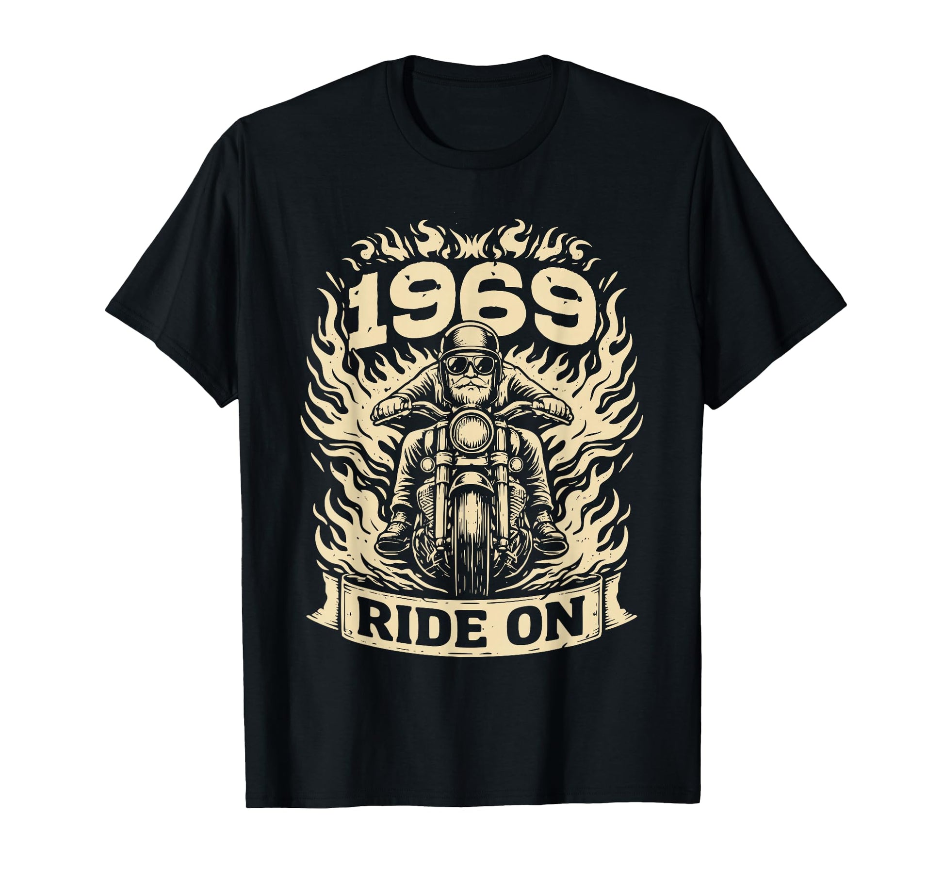 Biker 1969 Ride Birthday Motorcycle T-Shirt - Fun Novelty Design Unisex - T-Shirt, Sweatshirt, Hoodie