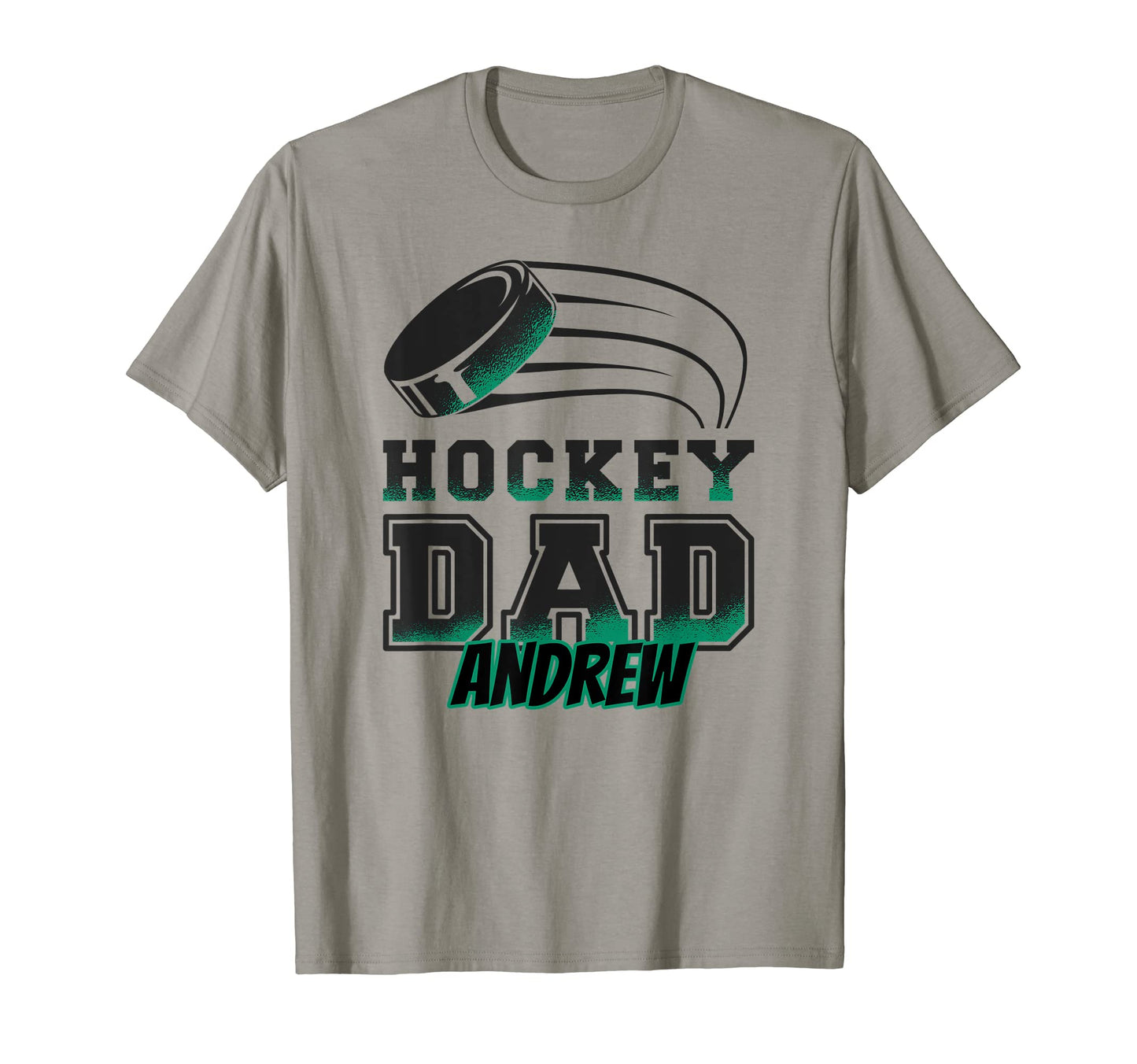 Andrew Hockey Dad Puck Mens T-Shirt - Aesthetic Graphic for Adults - T-Shirt, Sweatshirt, Hoodie