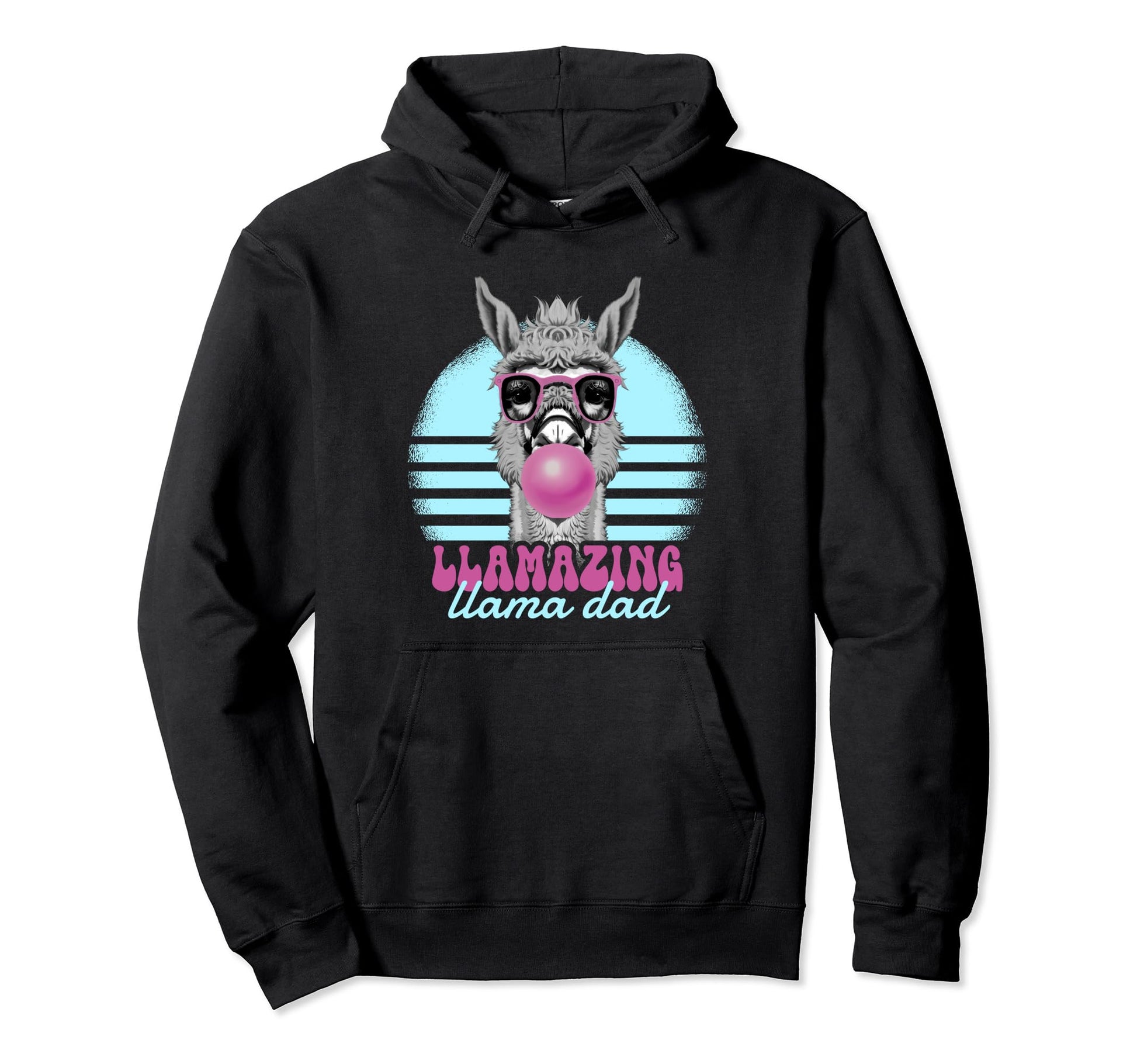 Llama Dad Llama Llamazing Llama Dad Hoodie - Graphic Print Unisex - T-Shirt, Sweatshirt, Hoodie