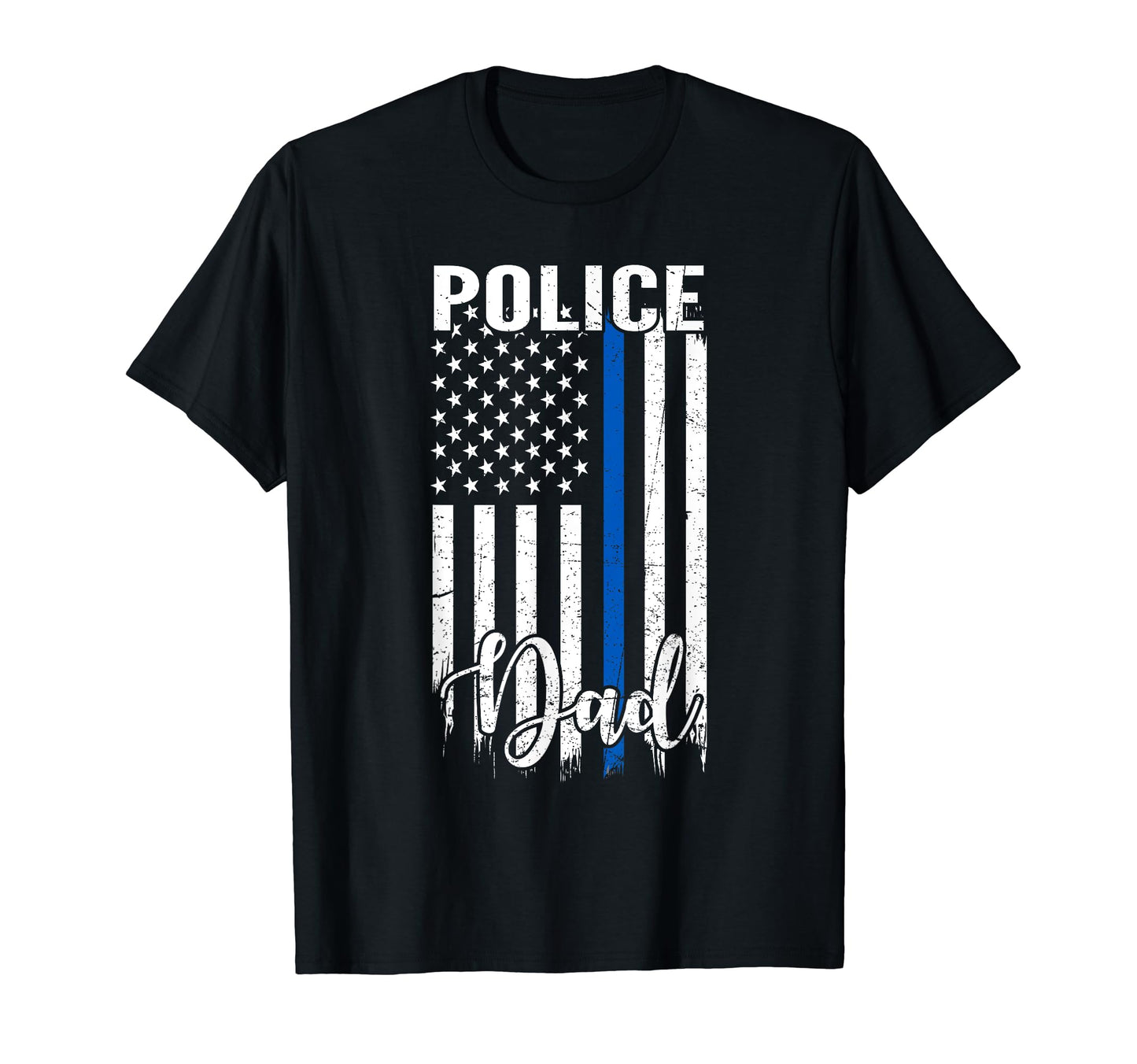 Patriotic Police Officer Dad Flag Usa T-Shirt - Graphic Print for Adults - T-Shirt, Sweatshirt, Hoodie