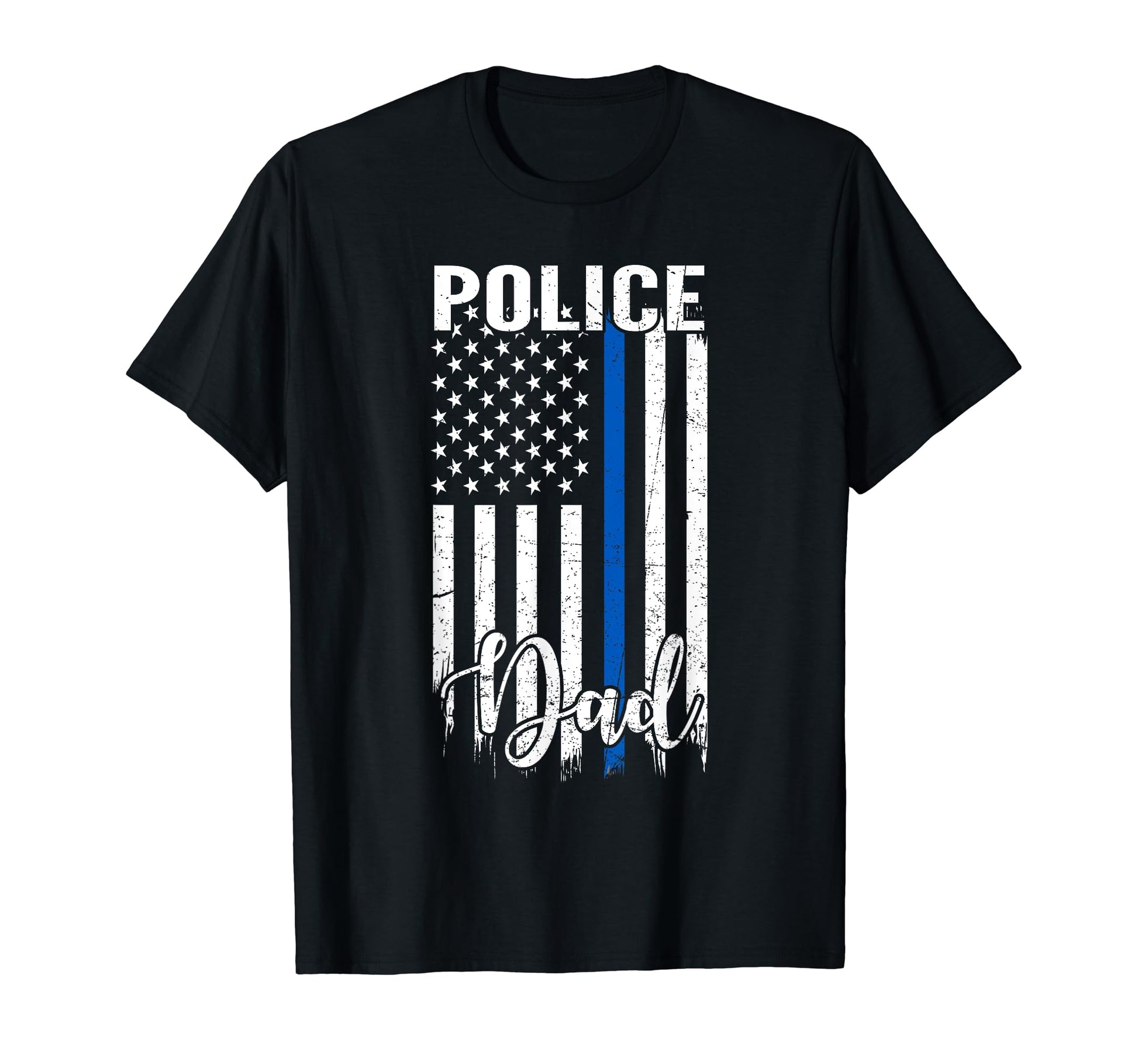 Patriotic Police Officer Dad Flag Usa T-Shirt - Graphic Print for Adults - T-Shirt, Sweatshirt, Hoodie