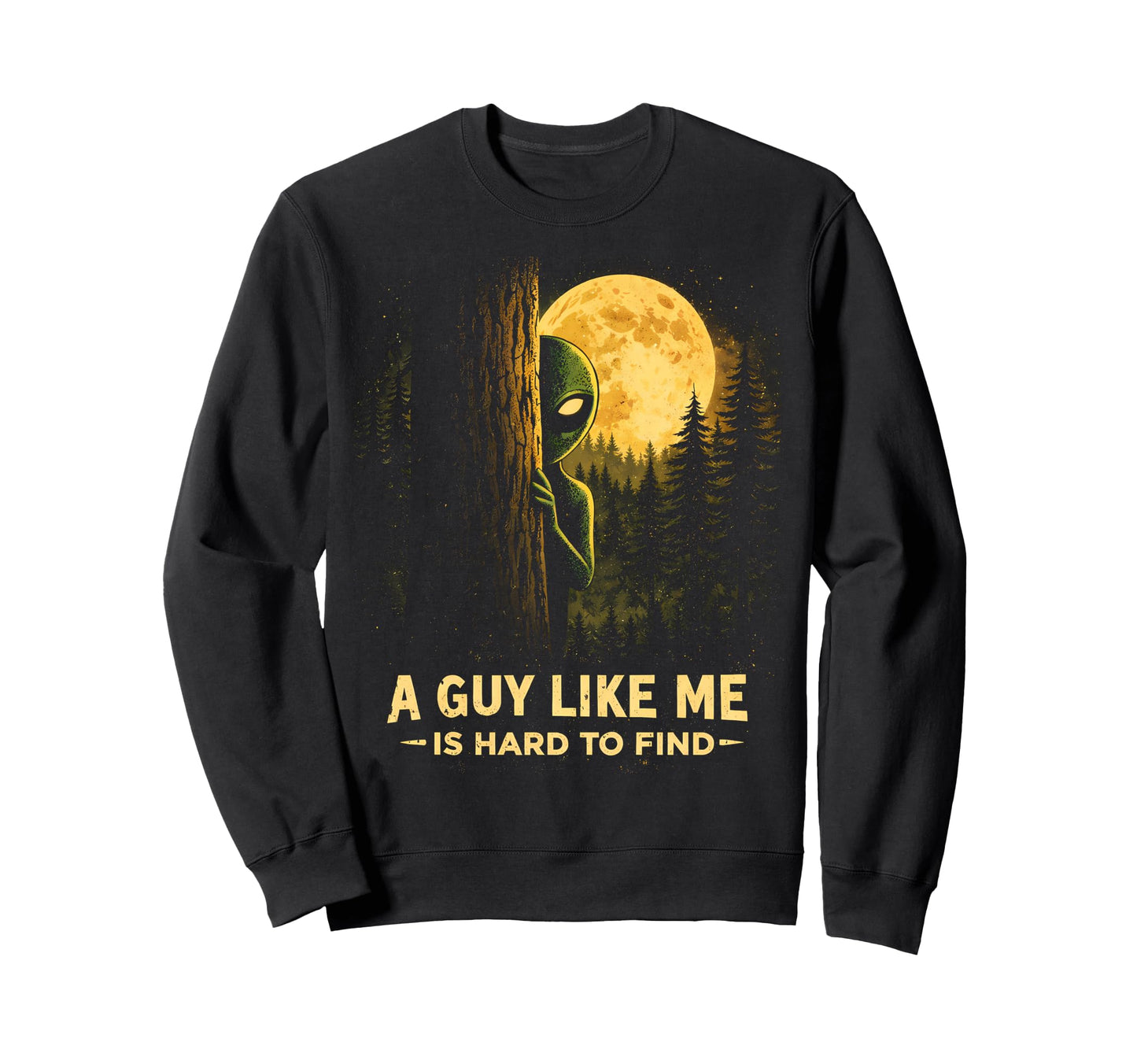 Funny Alien Sunset Forest Sci Fi Sweatshirt - Trendy Graphic Men Women - T-Shirt, Sweatshirt, Hoodie
