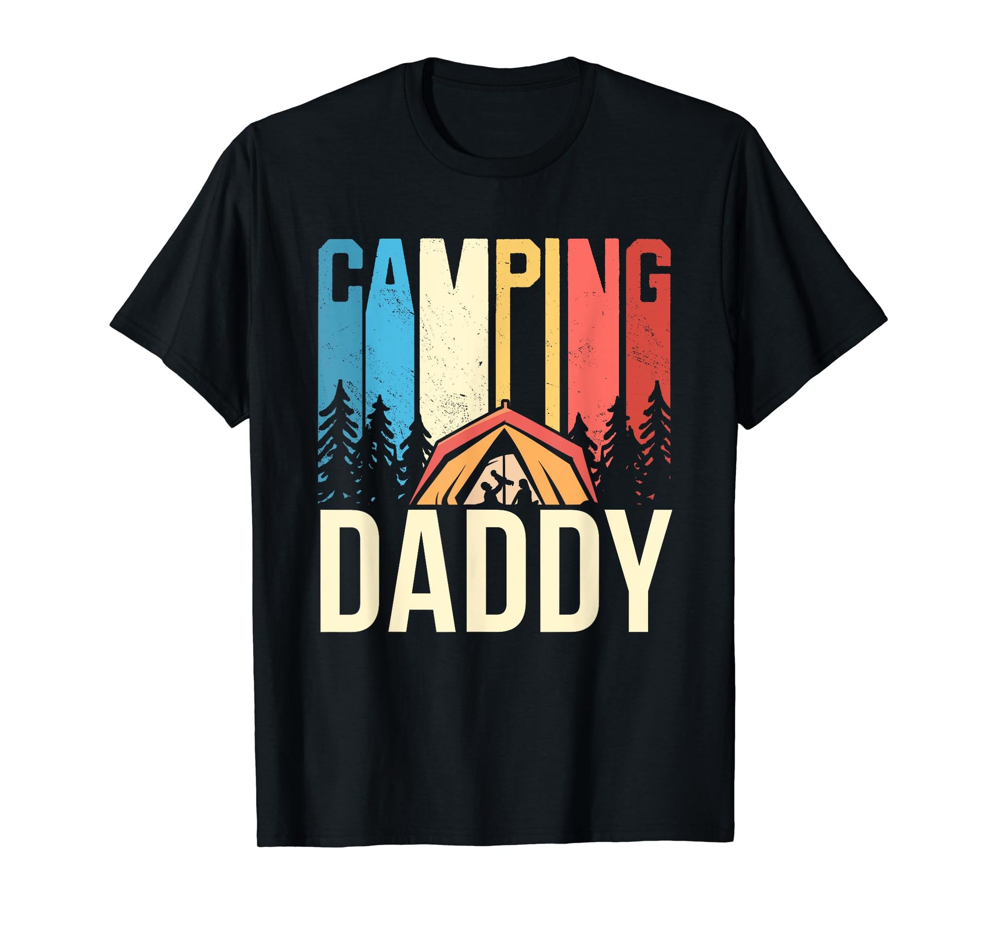 Camping Daddy Campsite Camper Camp T-Shirt - Aesthetic Graphic Unisex - T-Shirt, Sweatshirt, Hoodie