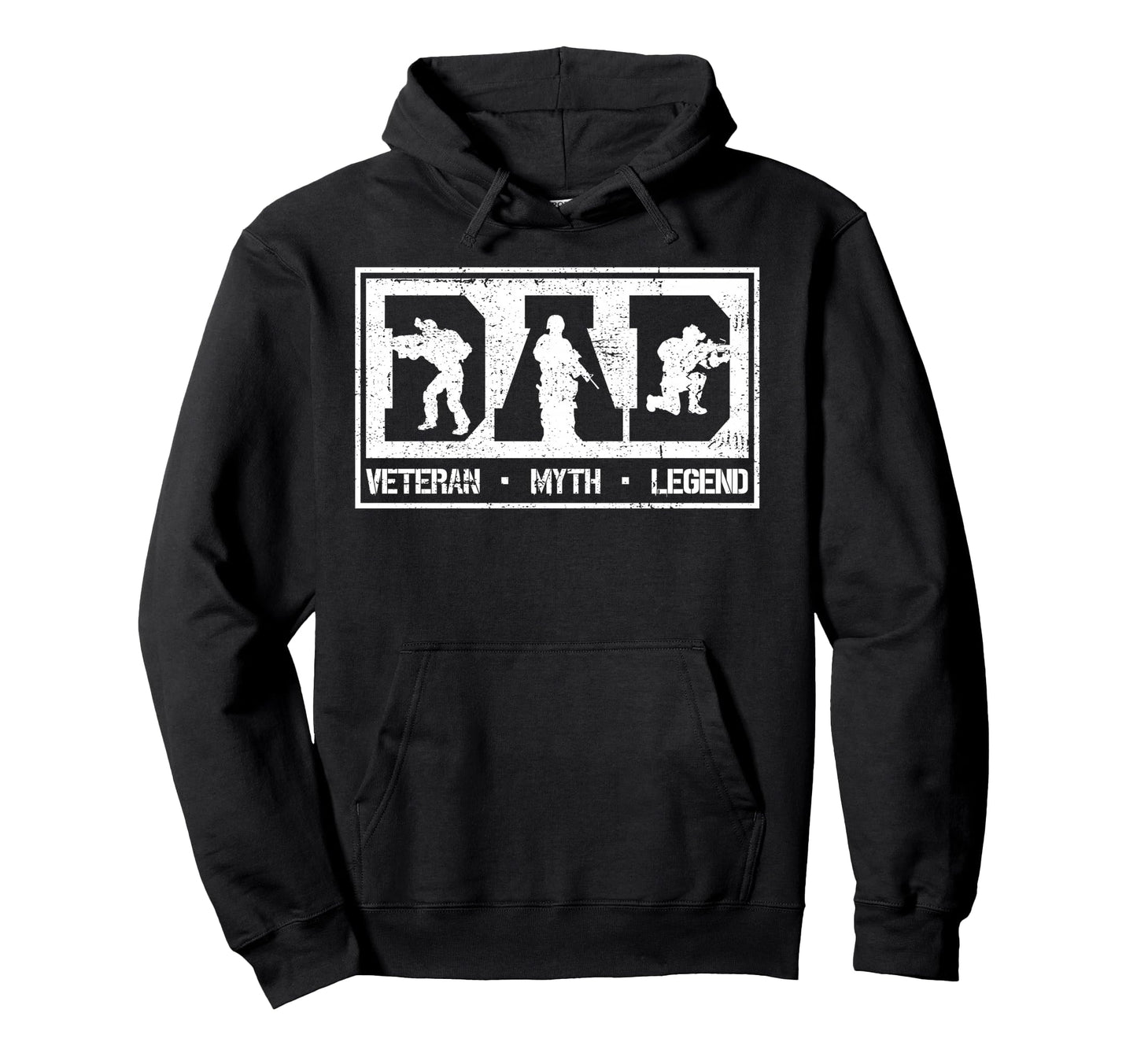 Dad Veteran Myth Legend Fathers Day Hoodie - Trendy Graphic for Adults - T-Shirt, Sweatshirt, Hoodie